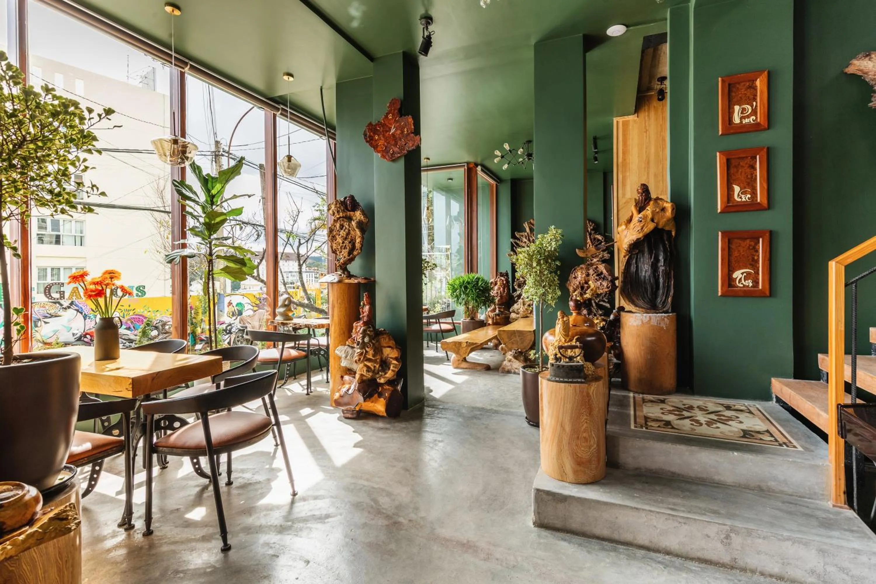 Seating area in Pi Boutique Hotel