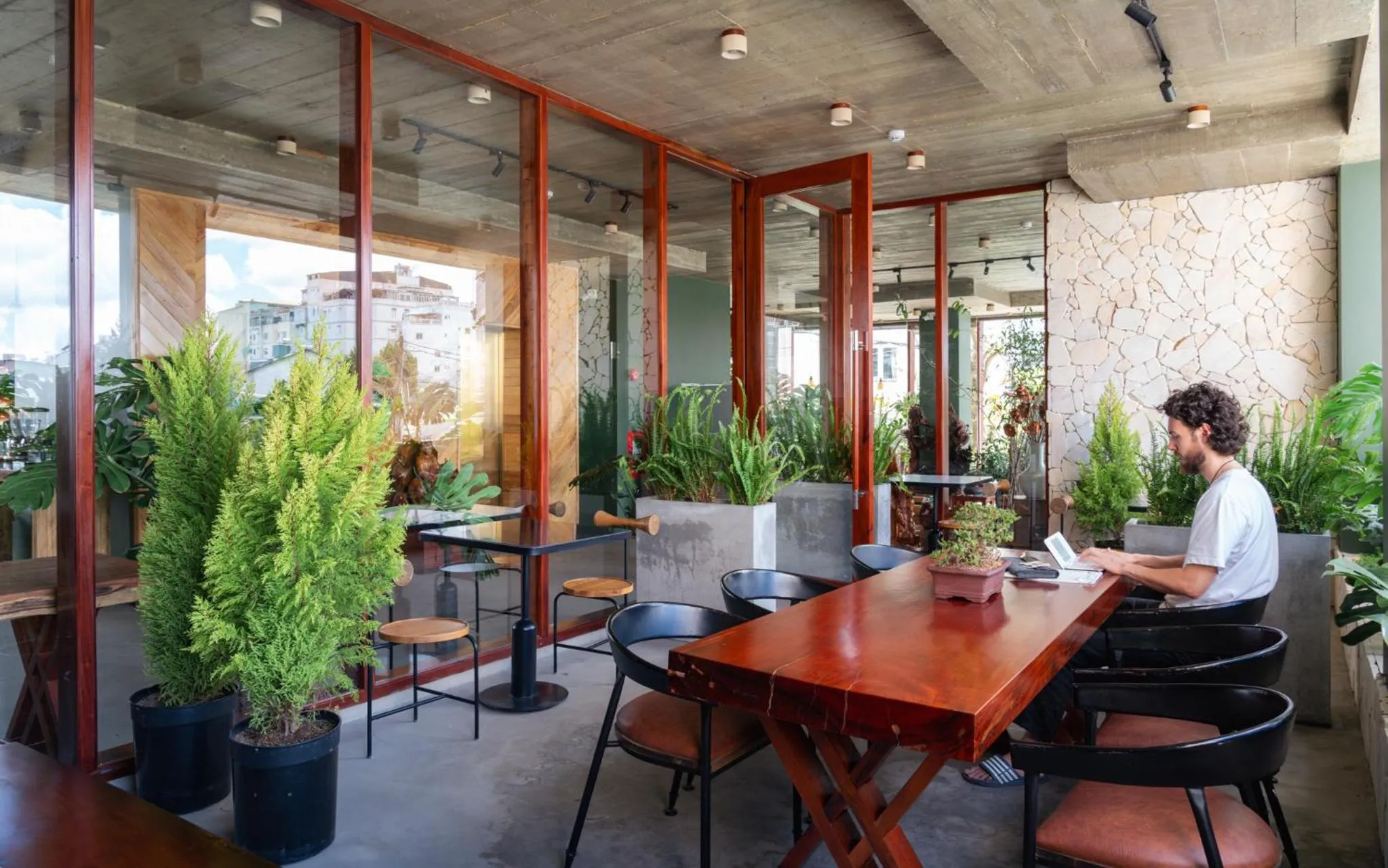 Patio in Pi Boutique Hotel