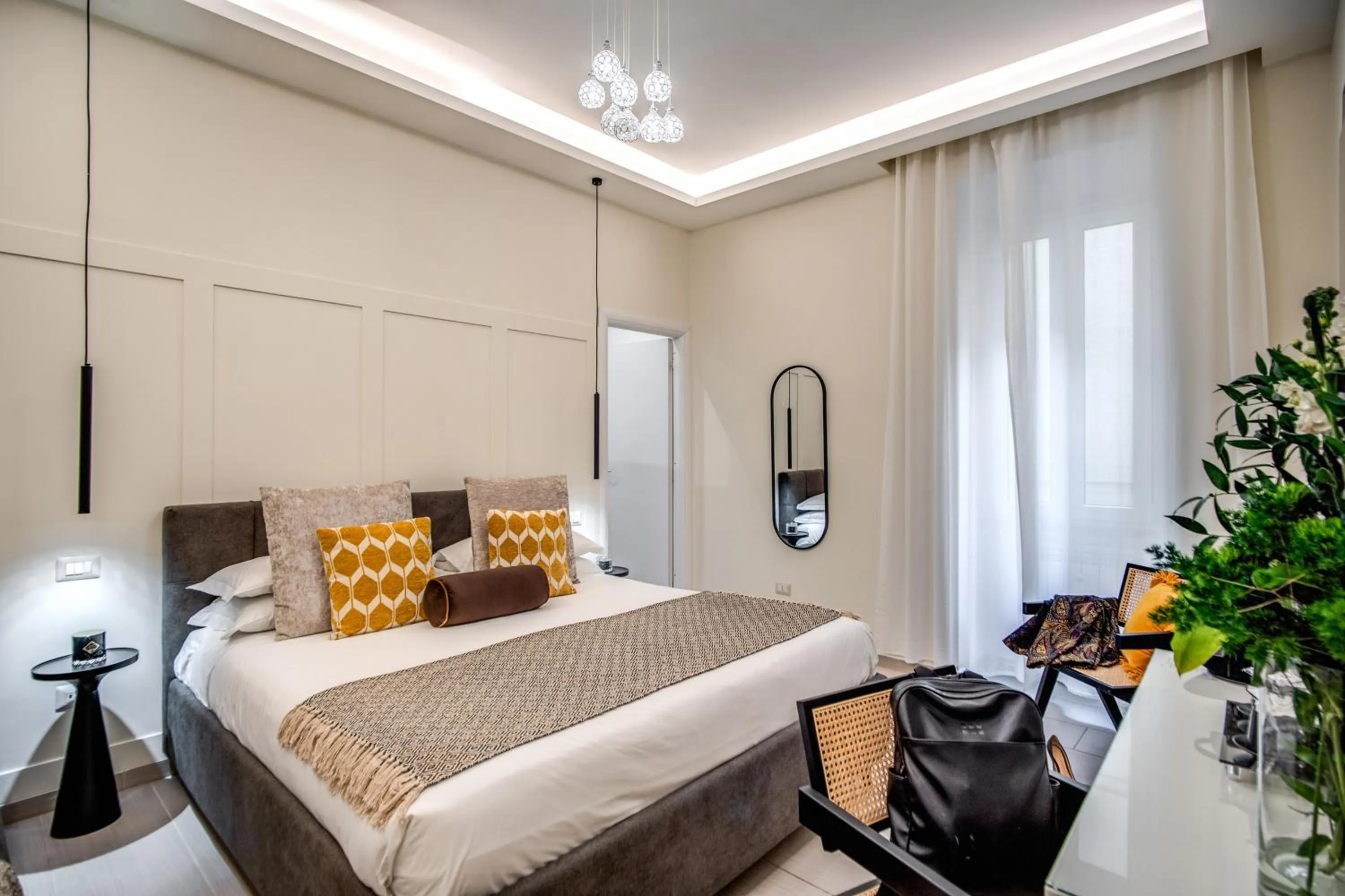 Bed in Borgognona Rooms