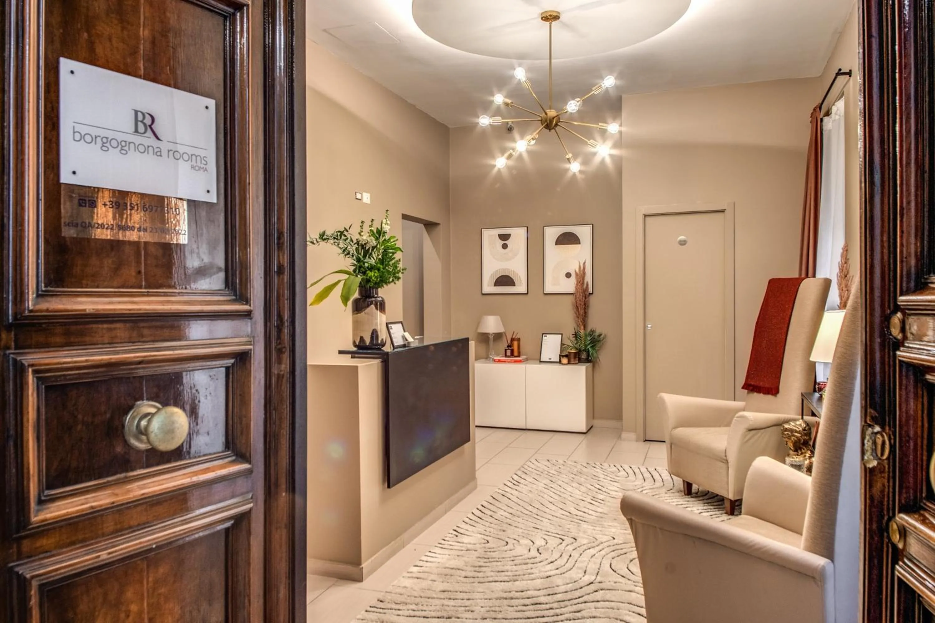 Living room in Borgognona Rooms