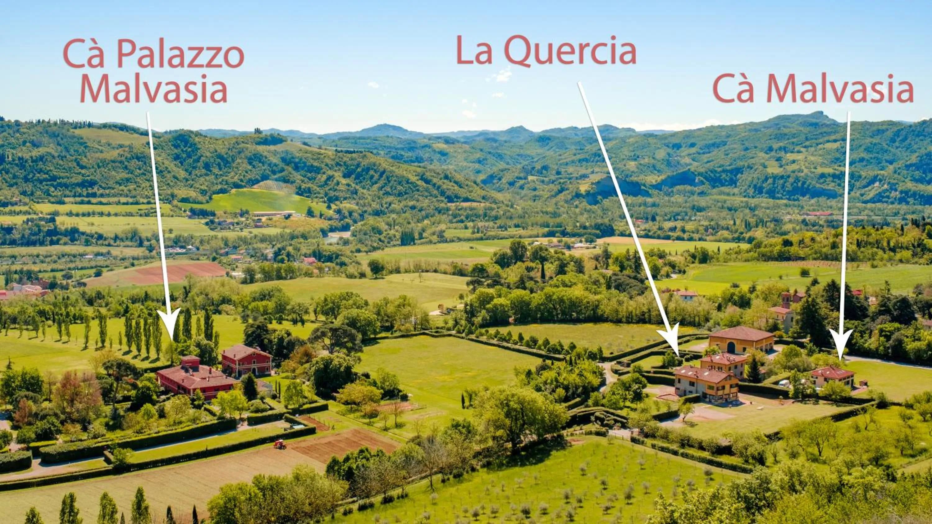 Bird's eye view in BolognaRoomscom - La Quercia