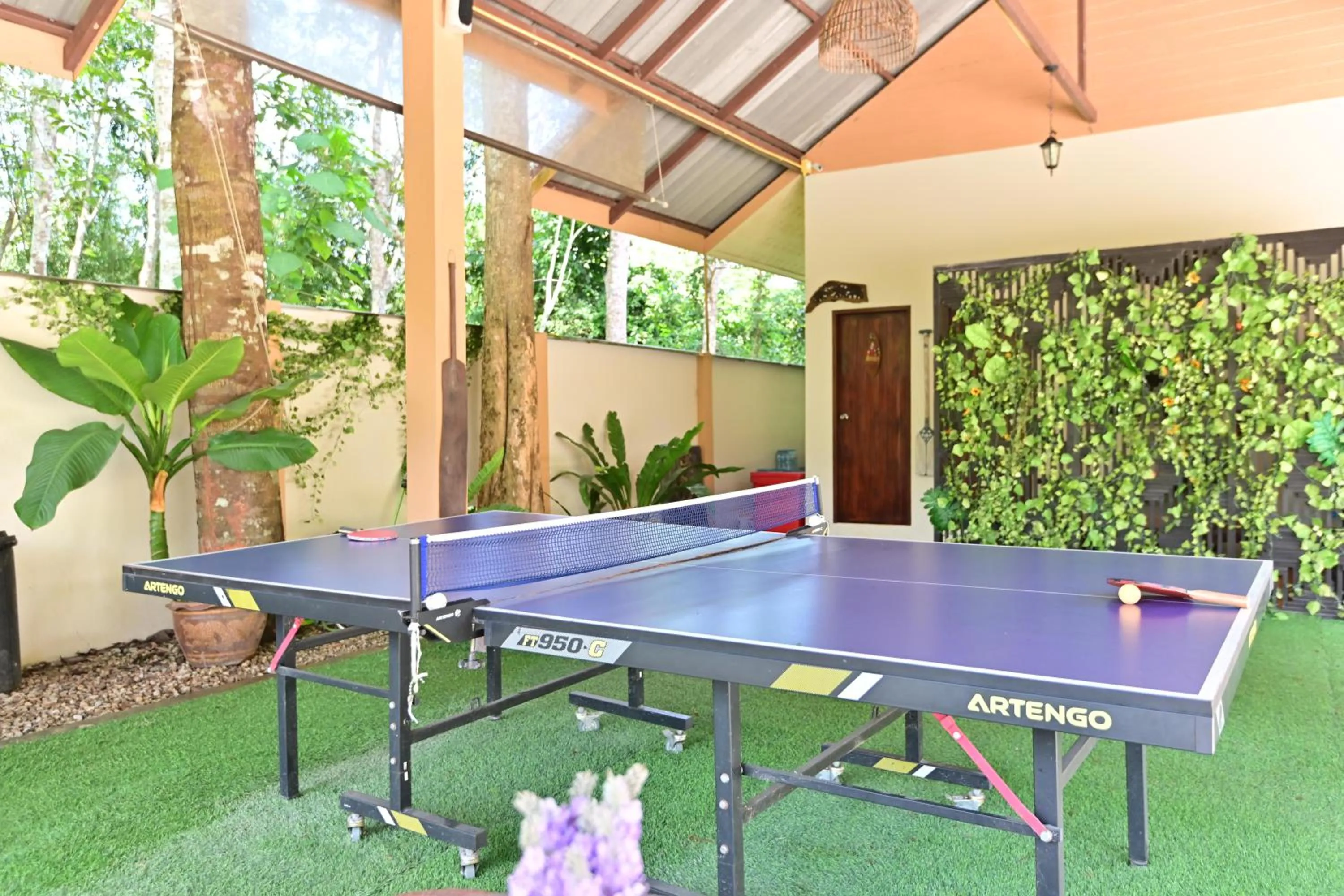 Table tennis in Khao Sok River Home Resort