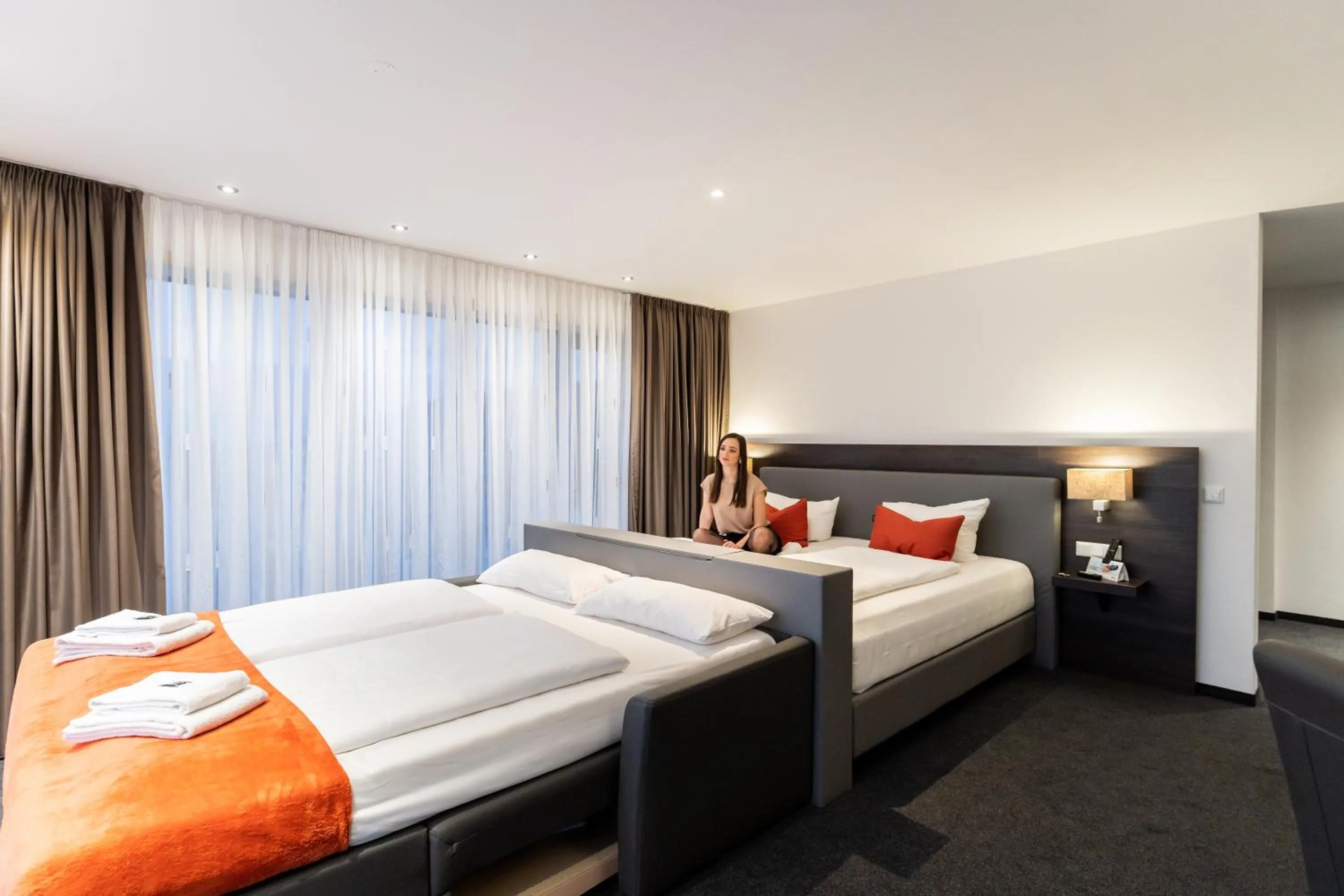 Photo of the whole room, Bed in Hotel Duda Langenbruck