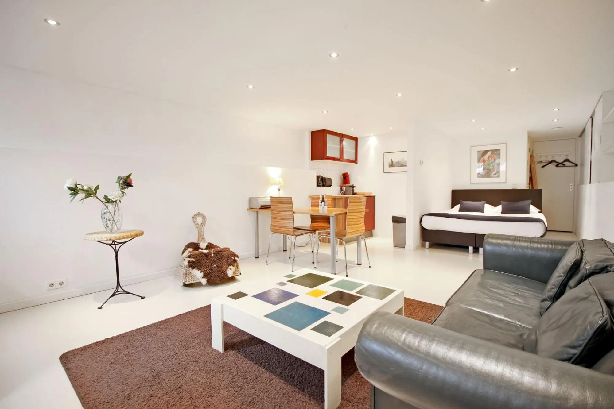 Living room in Romantic Jordaan Canalsuite near Anne Frank House