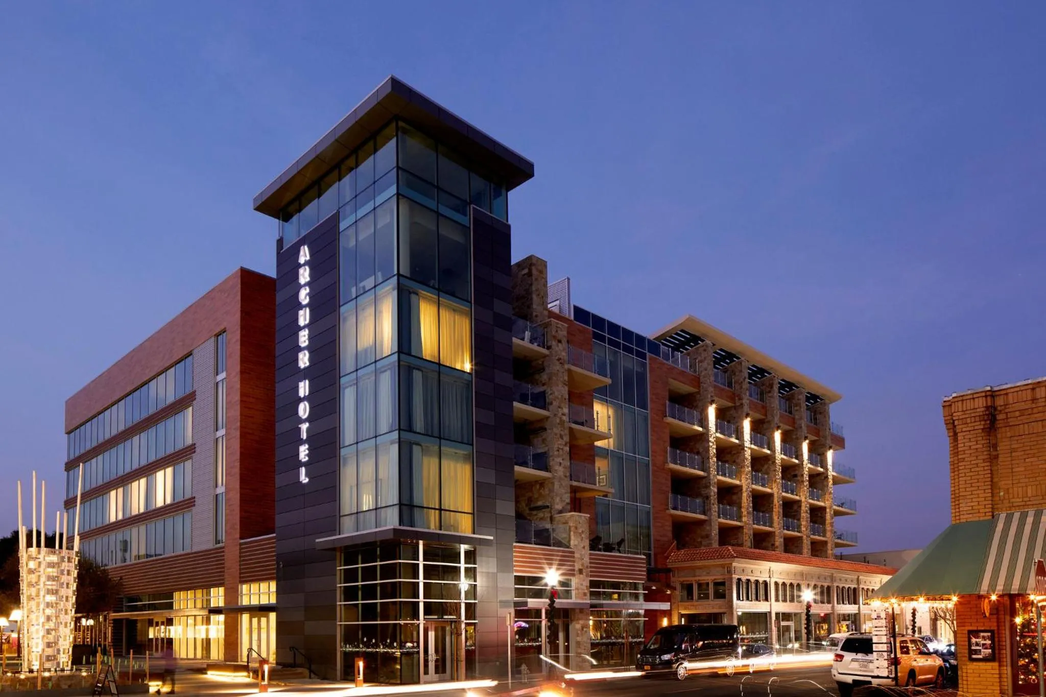 Property building in Archer Hotel Napa