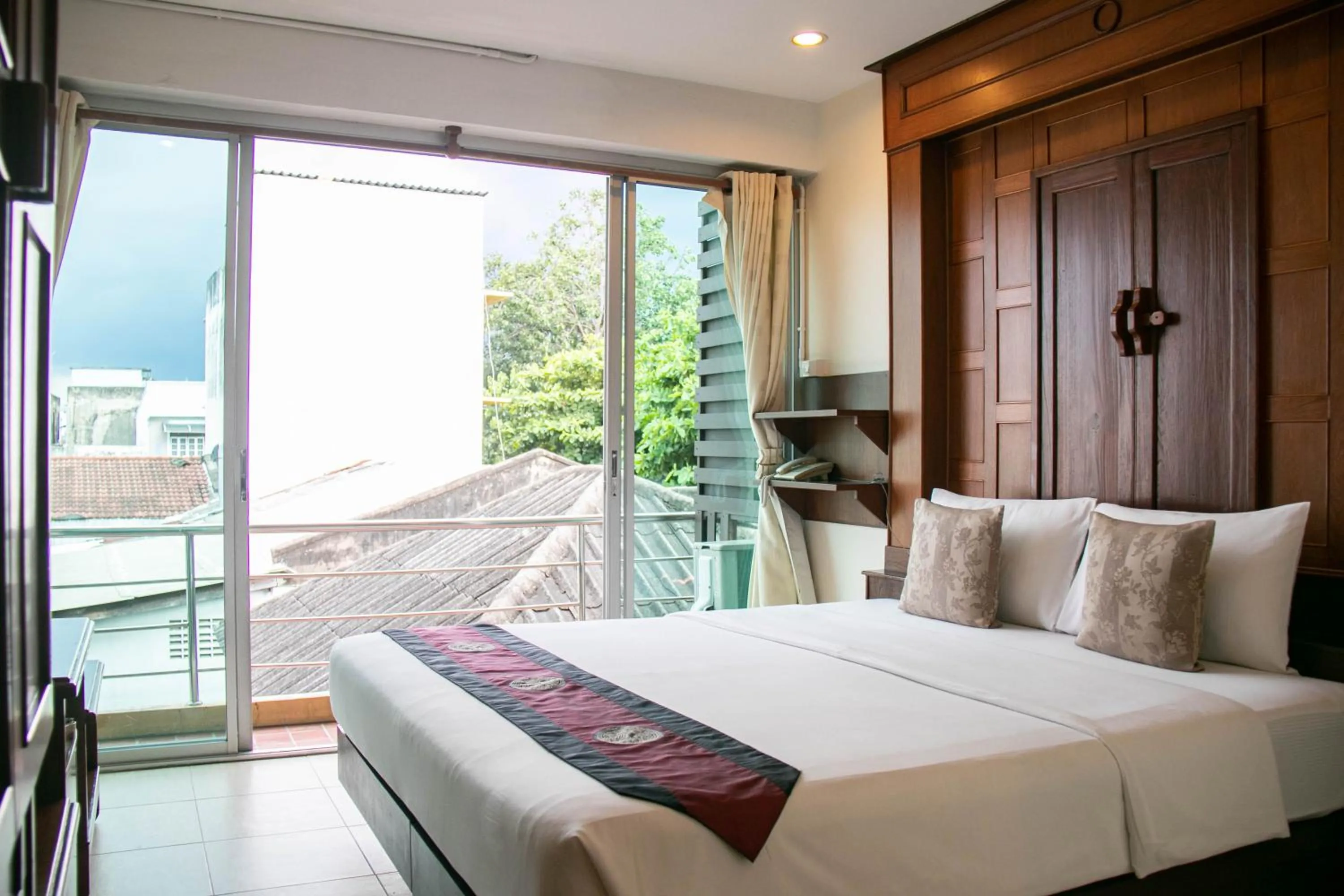 View (from property/room), Bed in Lamphu Tree House Boutique Hotel