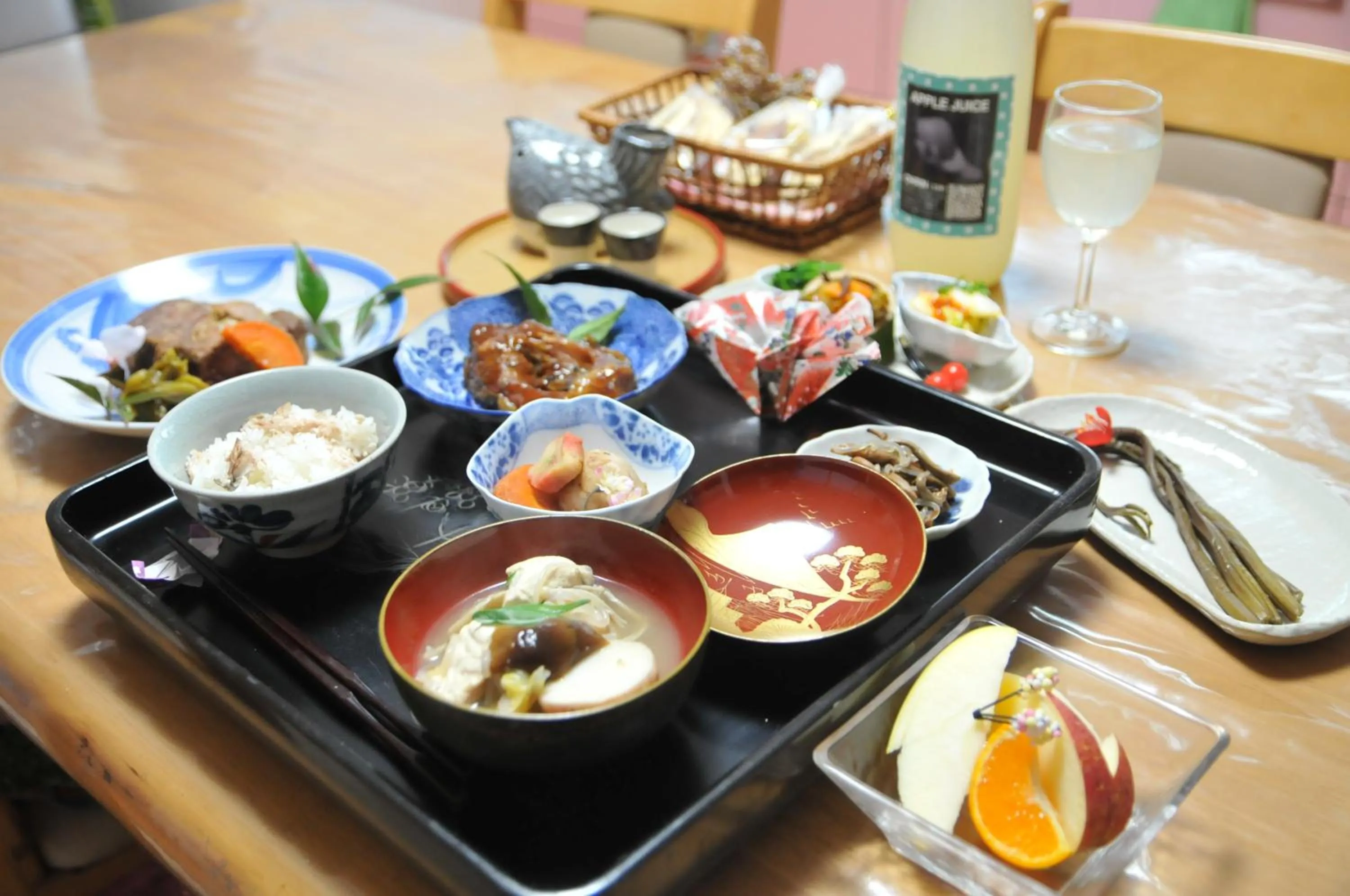 Food close-up in Daichan Farm Guest House