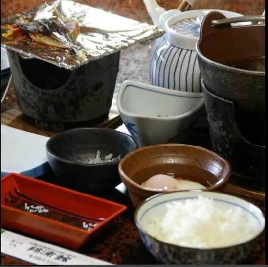 Asian breakfast in Kinpokan