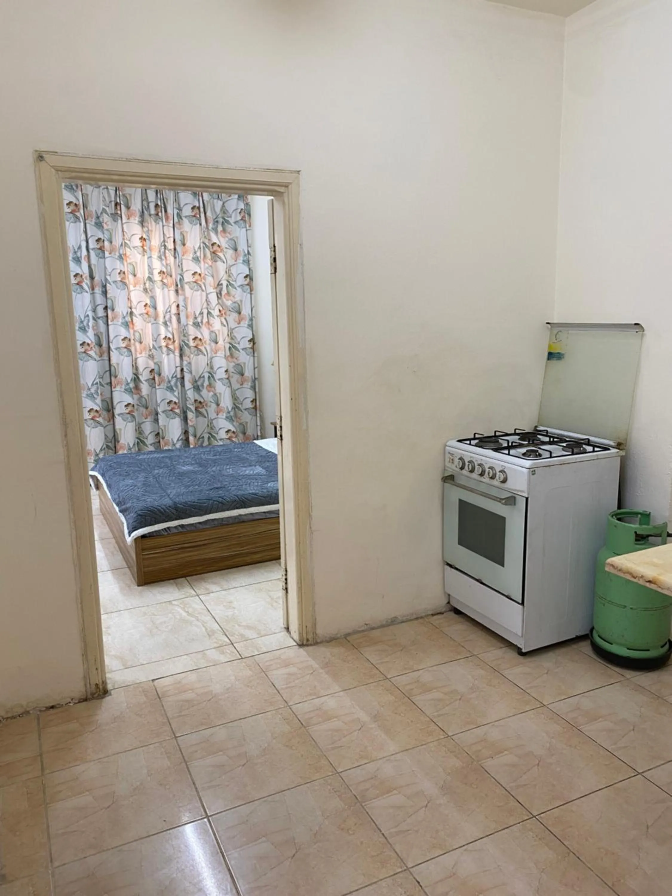 Kitchen or kitchenette, Bed in Sami Apartments