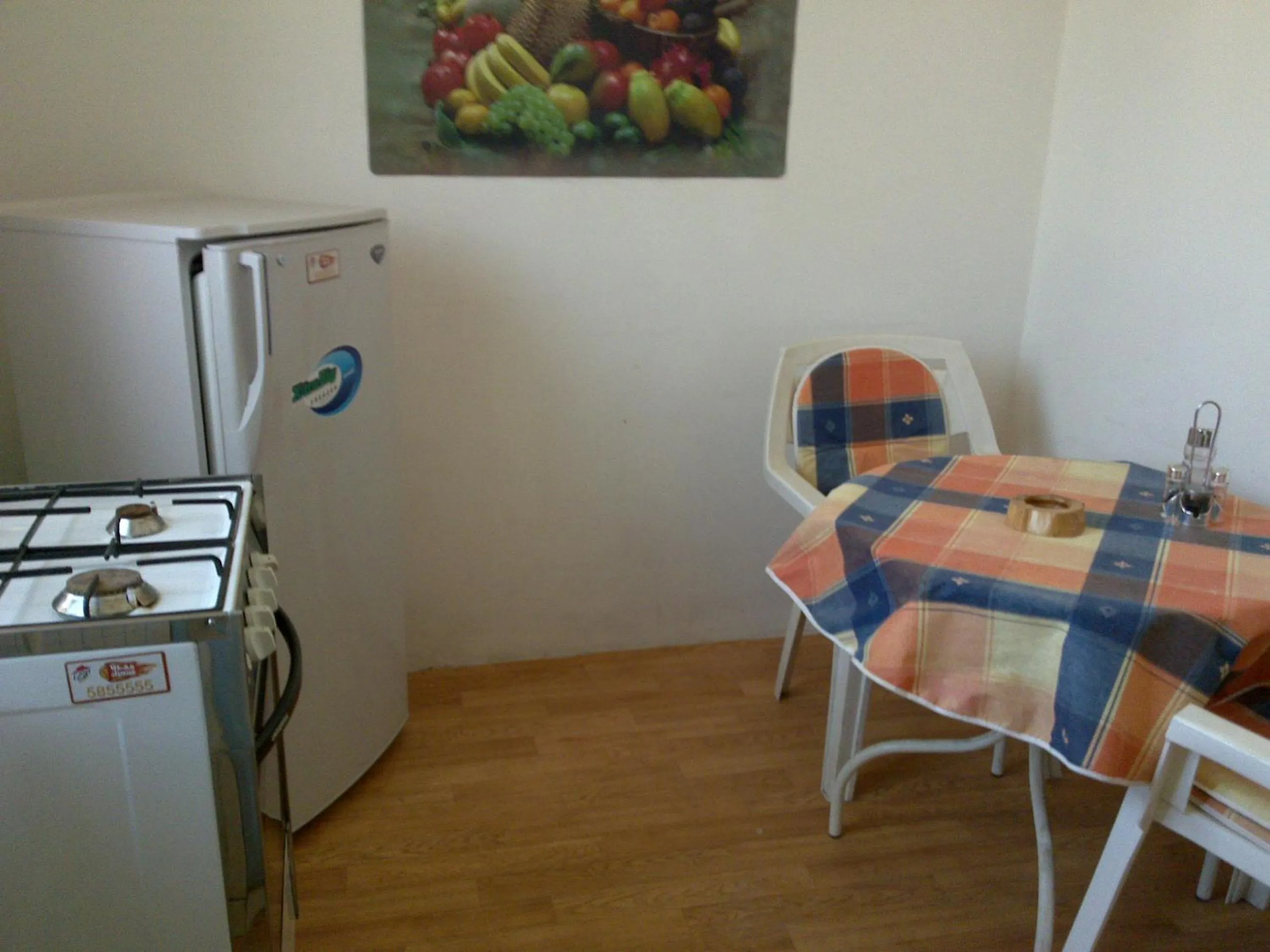 Kitchen or kitchenette in Sami Apartments