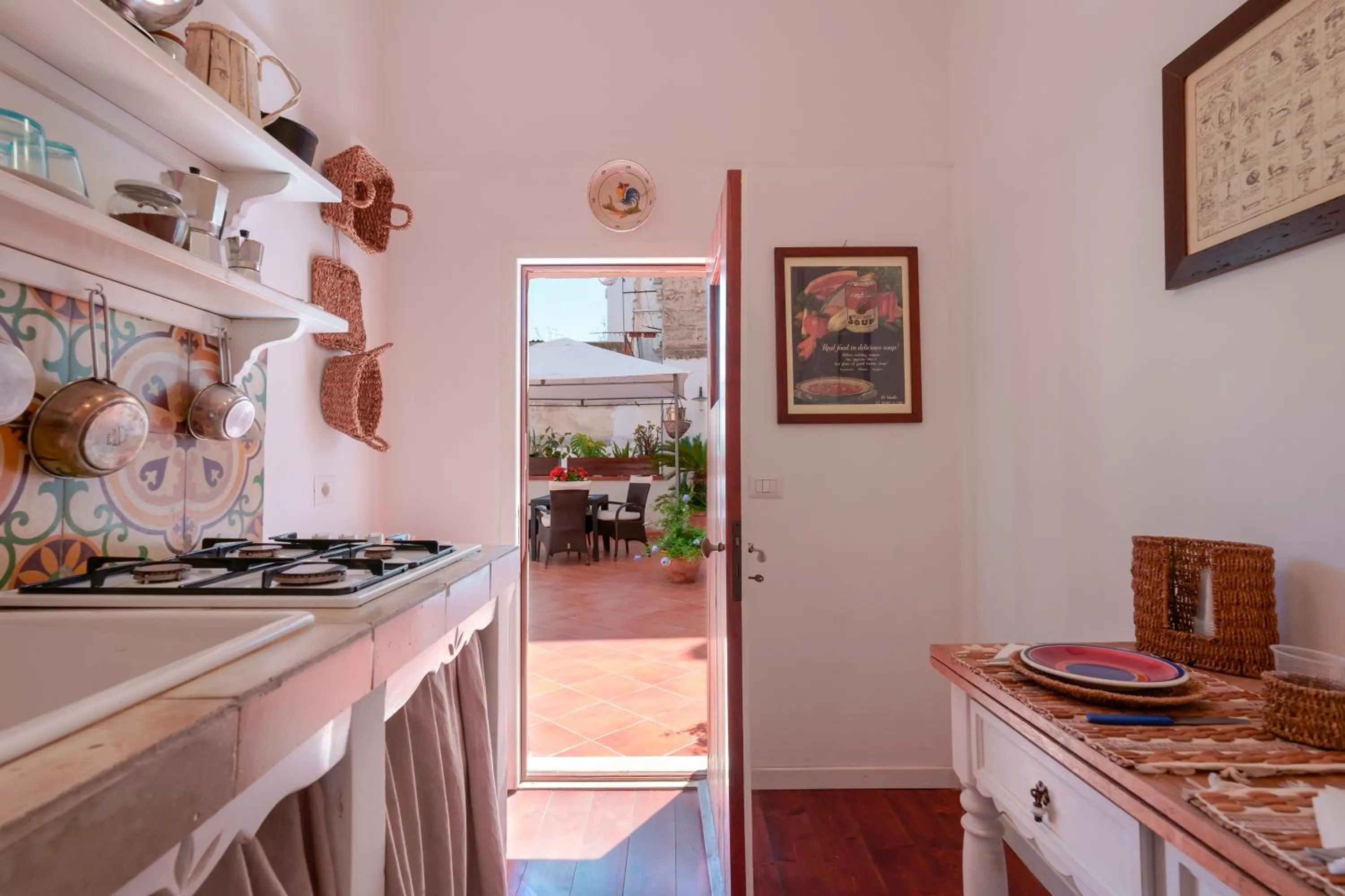 Kitchen or kitchenette in B&B Il Melograno Taranto