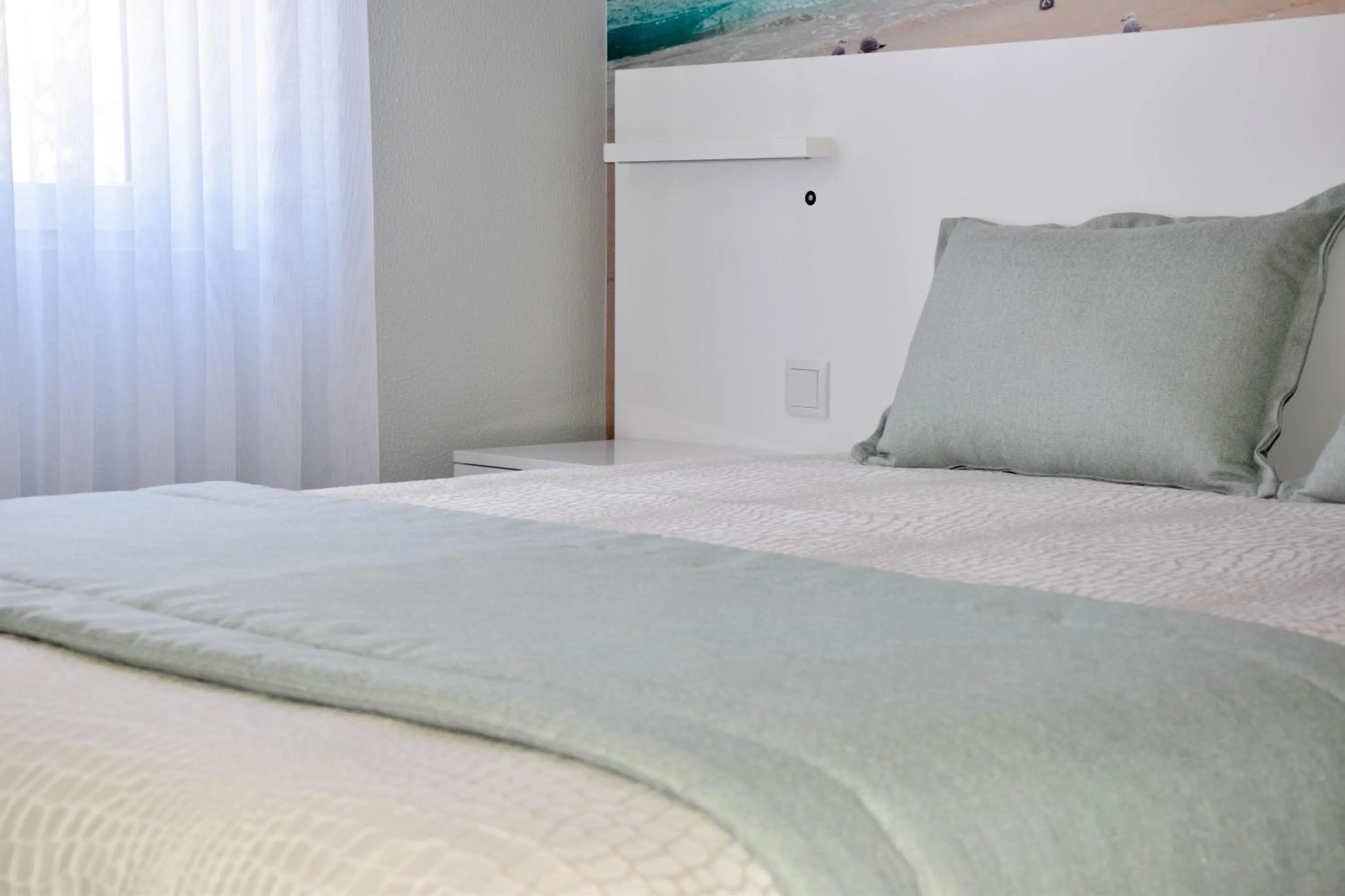 Bed in Golden Beach Guest House & Rooftop Bar