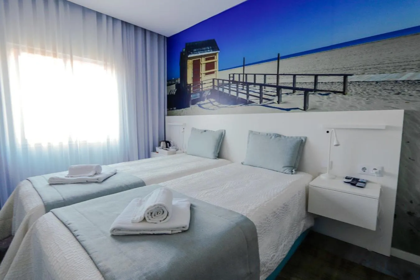 Bed in Golden Beach Guest House & Rooftop Bar