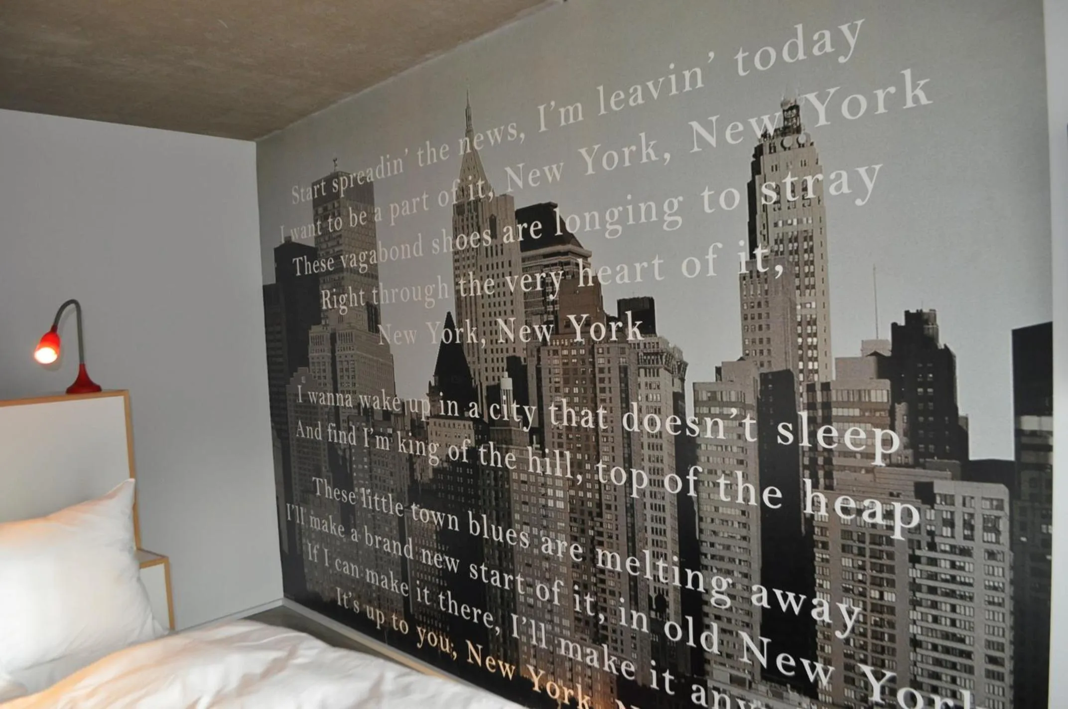 Decorative detail, Bed in BANKS Antwerp