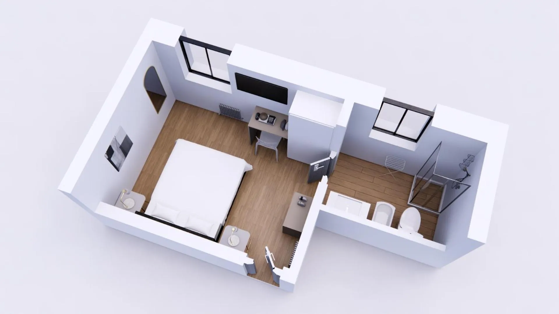 Bed in Hotel Cortaccia Sanvitale