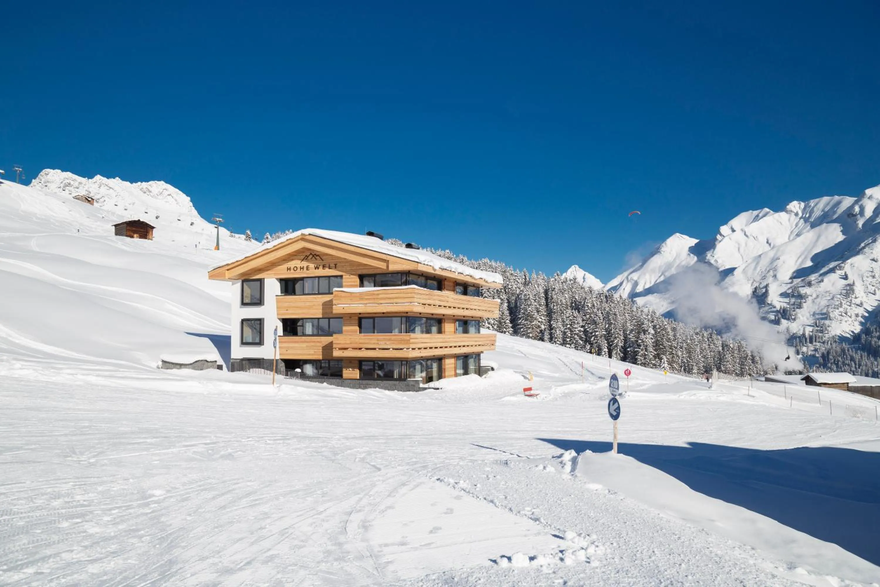 Facade/entrance in Chalet Hohe Welt - luxury apartments