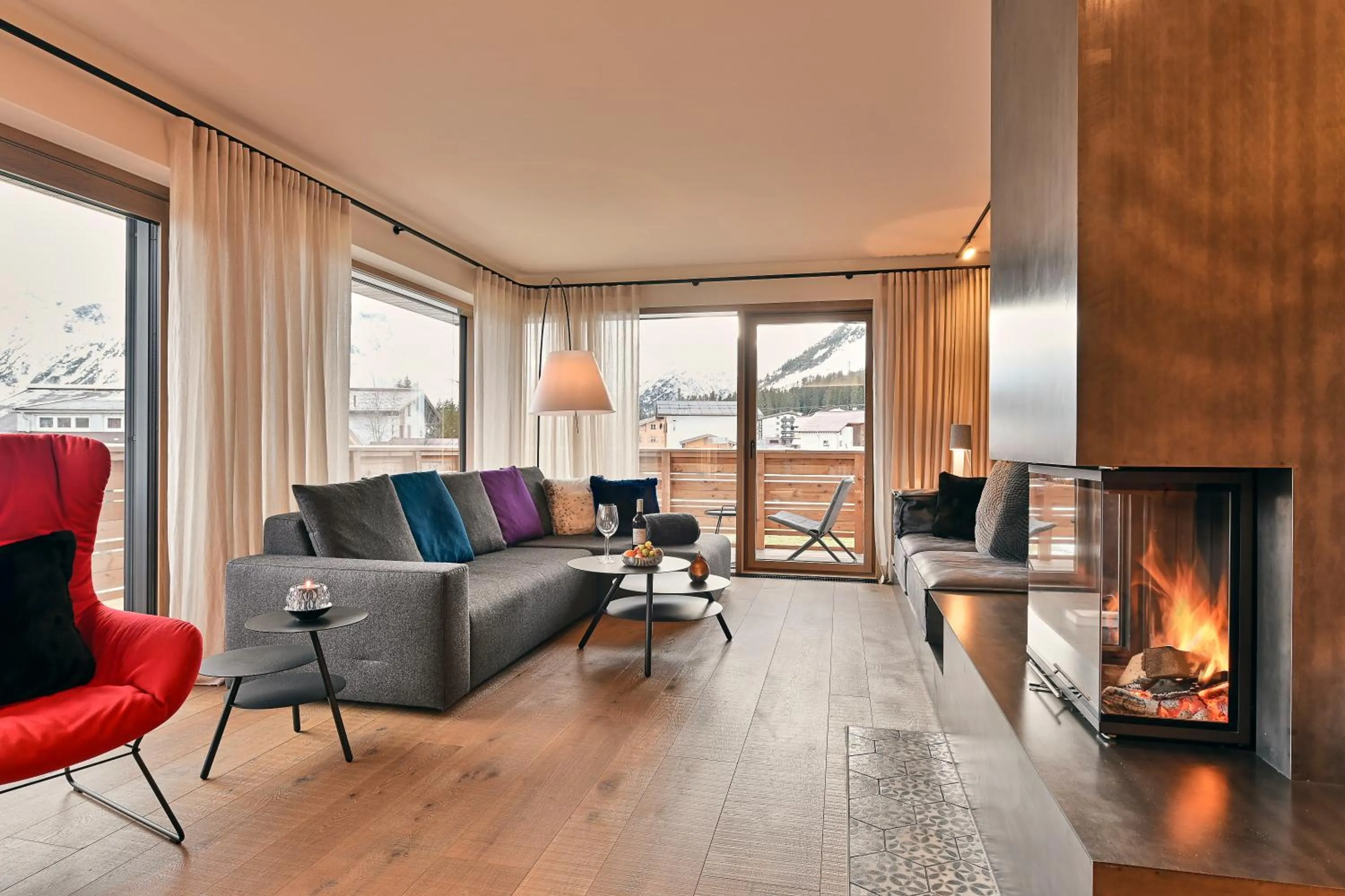 Living room in Chalet Hohe Welt - luxury apartments