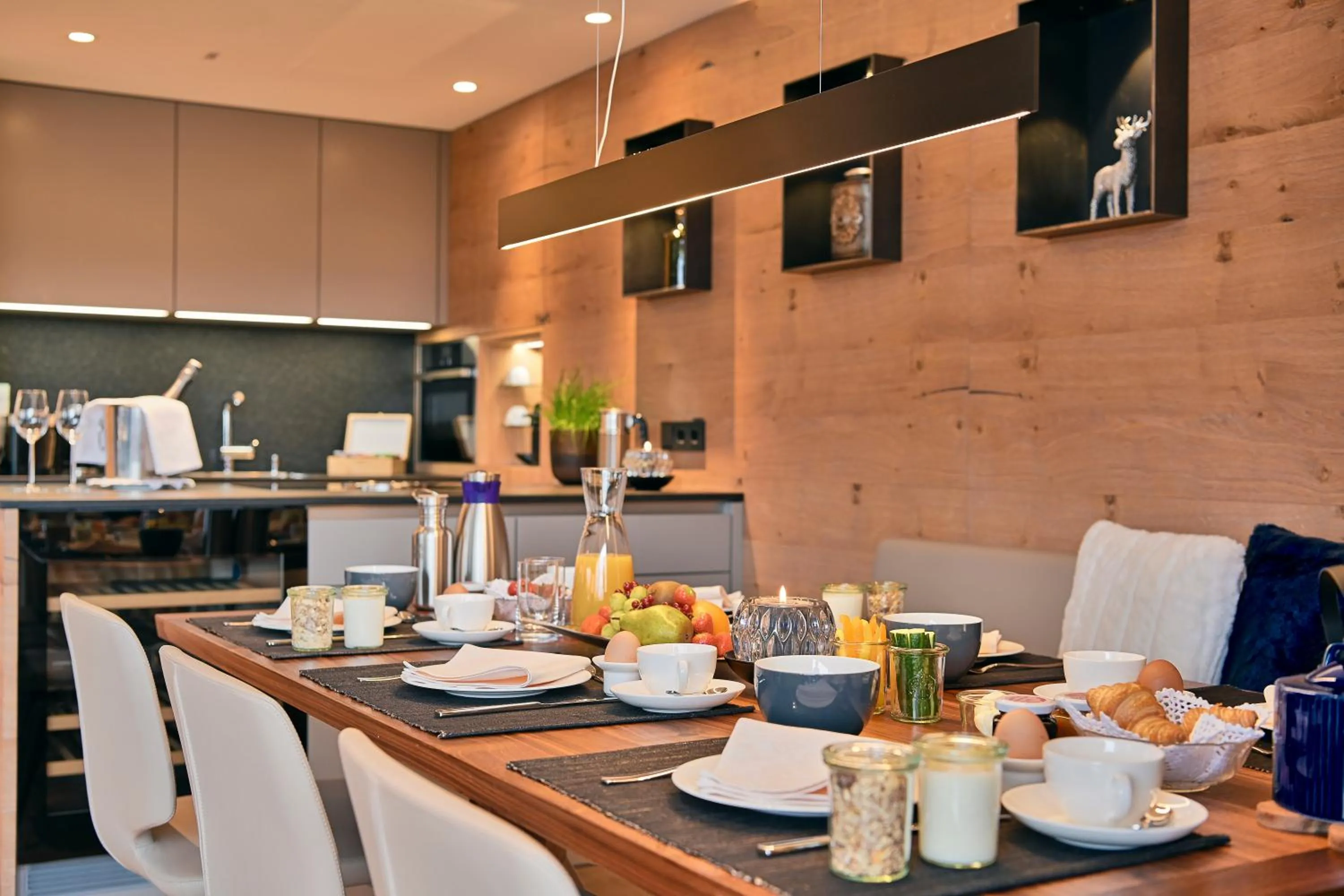 Kitchen or kitchenette in Chalet Hohe Welt - luxury apartments