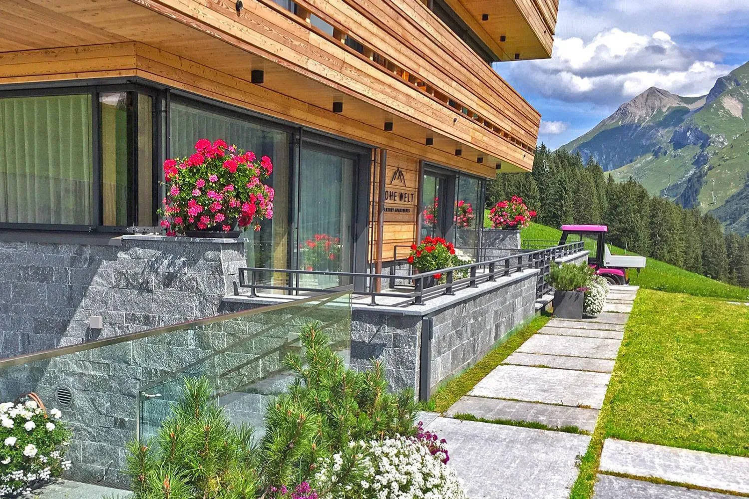 Property building in Chalet Hohe Welt - luxury apartments