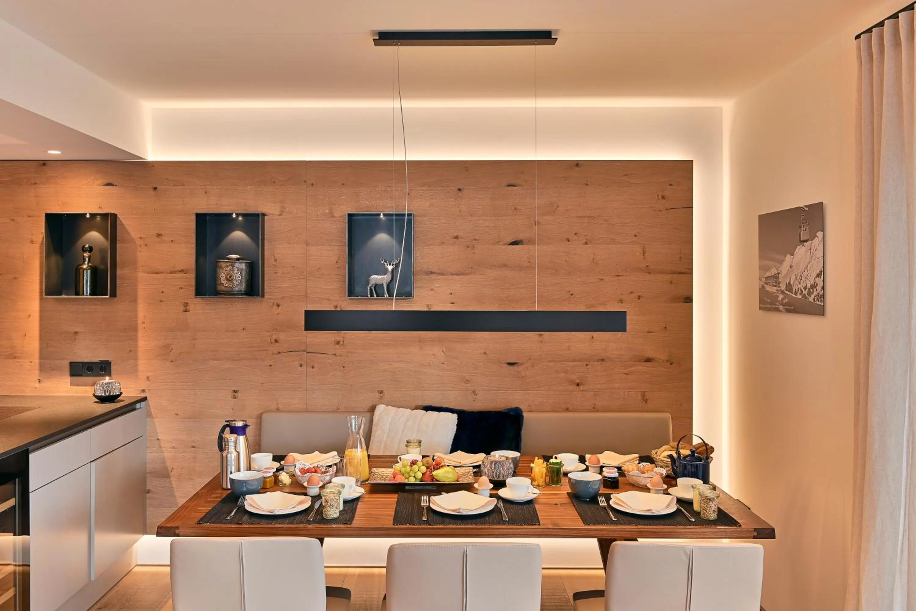 Kitchen or kitchenette in Chalet Hohe Welt - luxury apartments