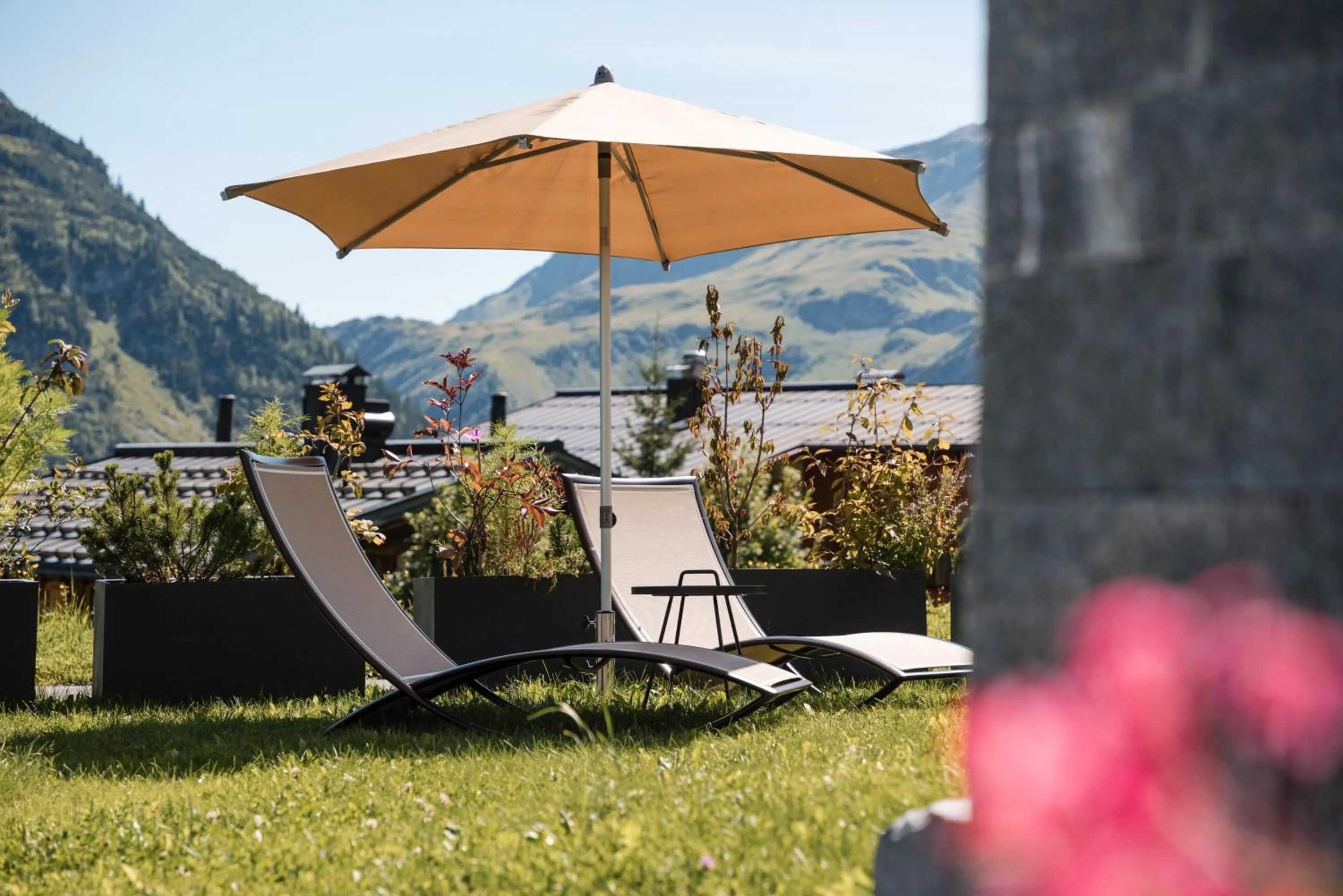 Patio in Chalet Hohe Welt - luxury apartments