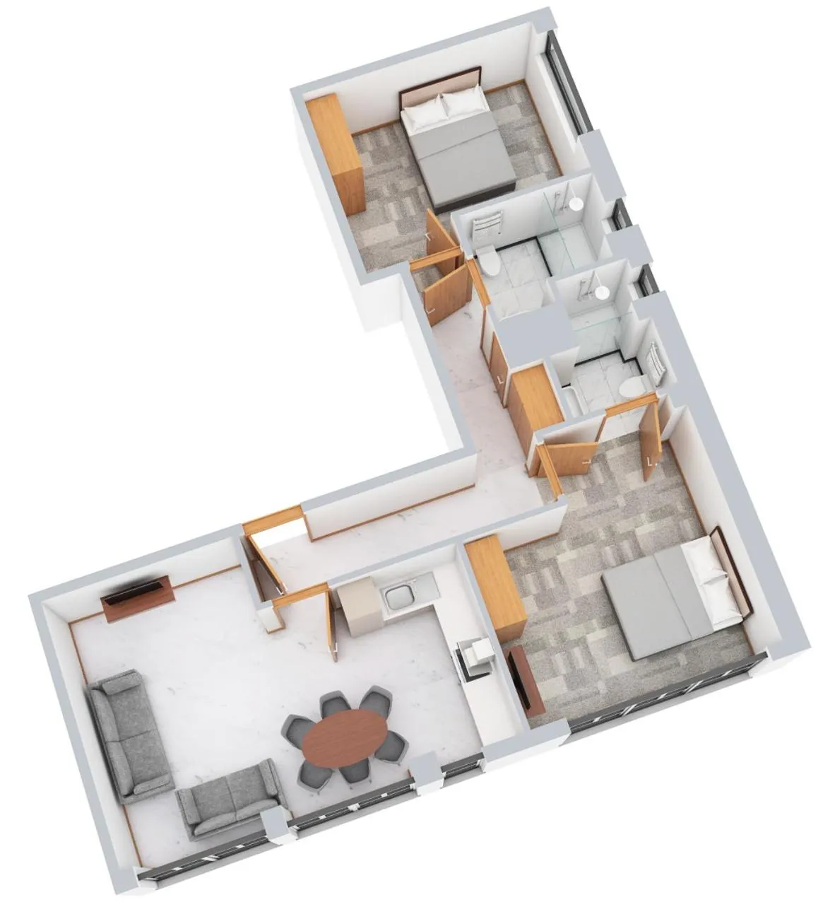 Floor plan in Sanctum Belsize Road