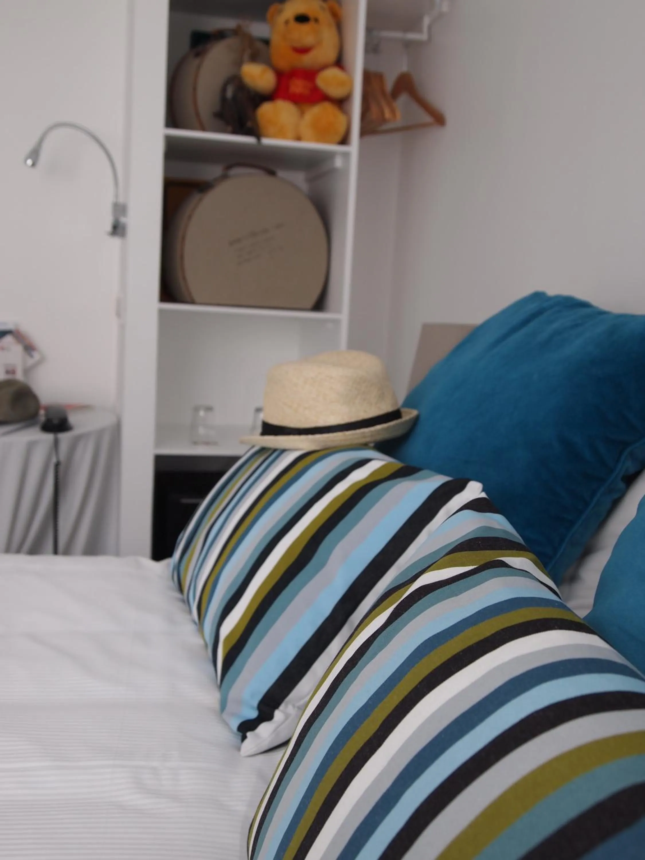 Decorative detail, Bed in Hôtel de la Plage