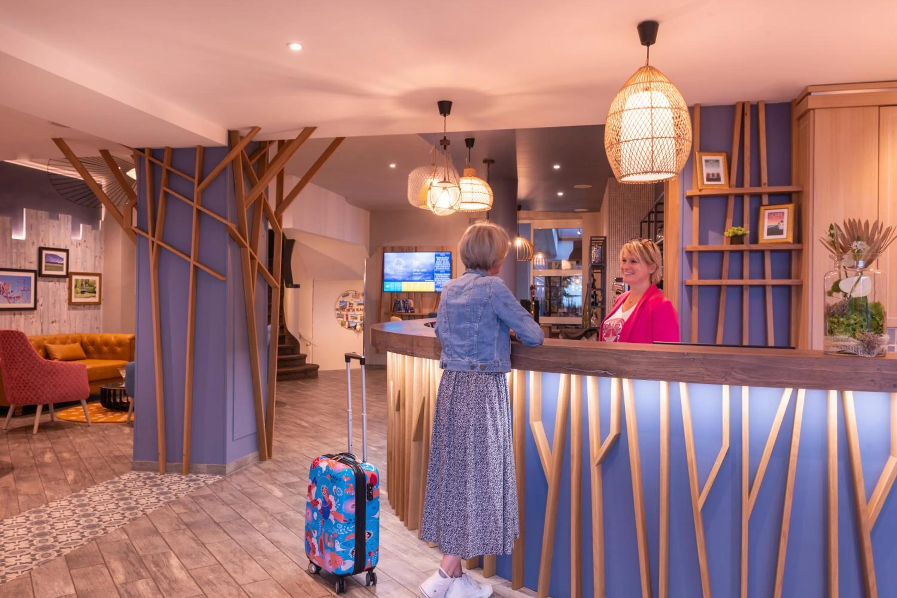 Lobby or reception in Hôtel de la Plage