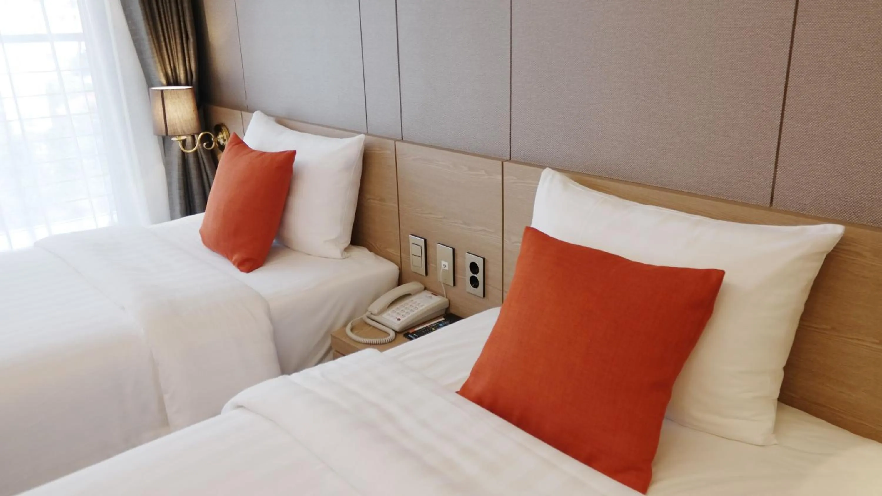 Bed in Hotel bridge Seogwipo