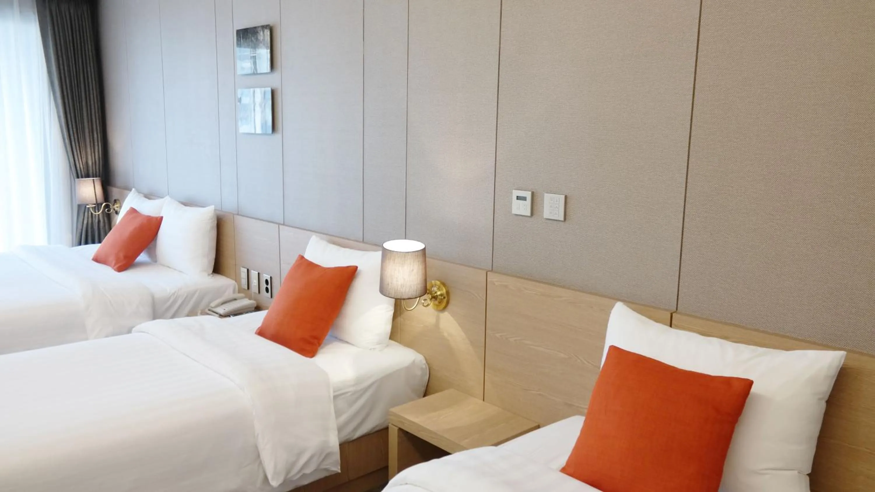 Bed in Hotel bridge Seogwipo