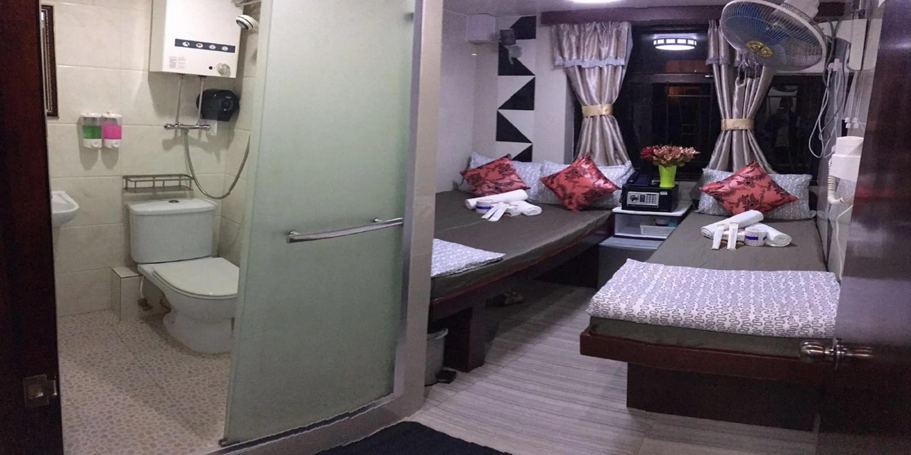 Decorative detail in Skystar Hostel