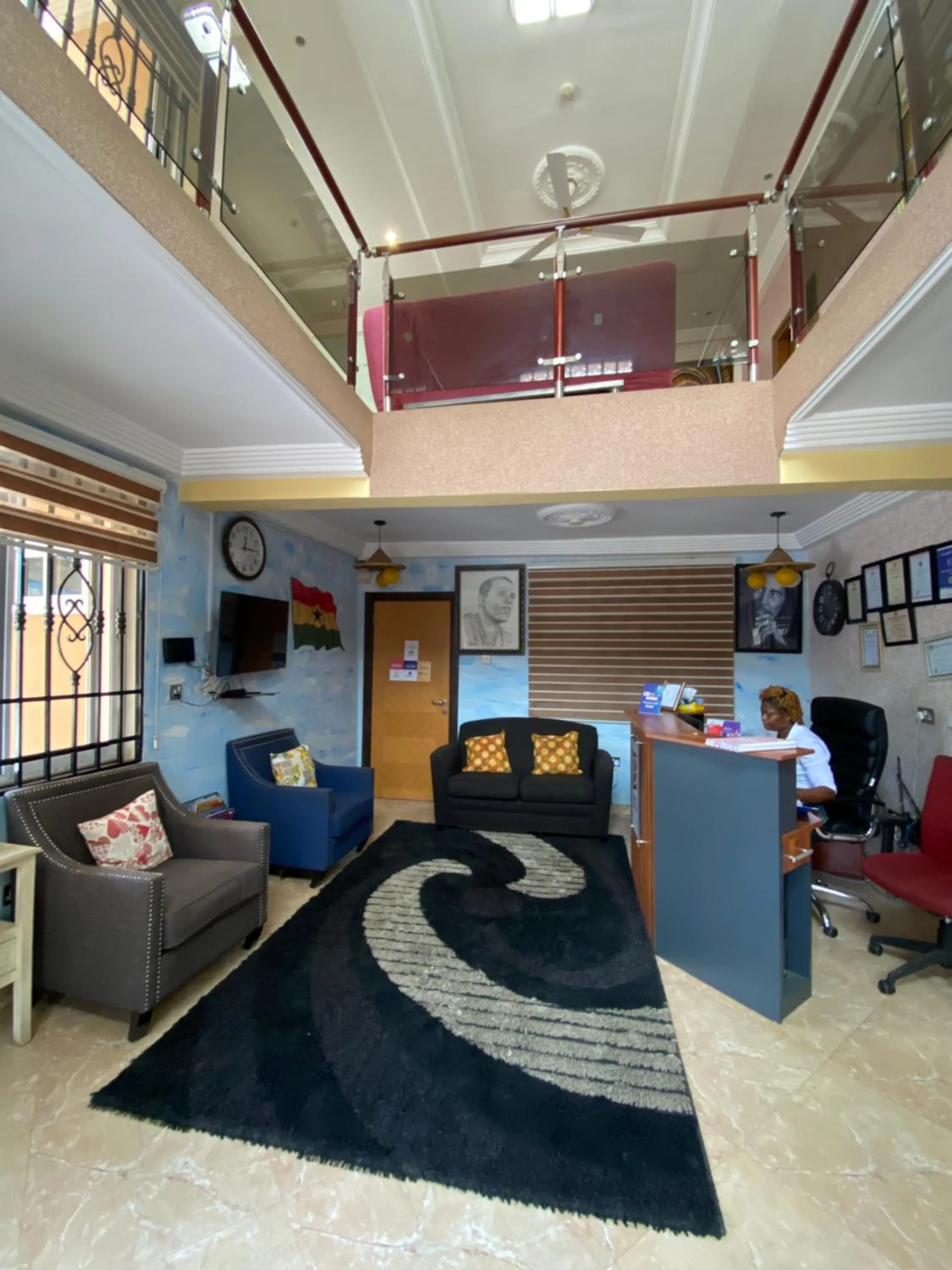 Lobby or reception, Bed in Bays Lodge, Accra