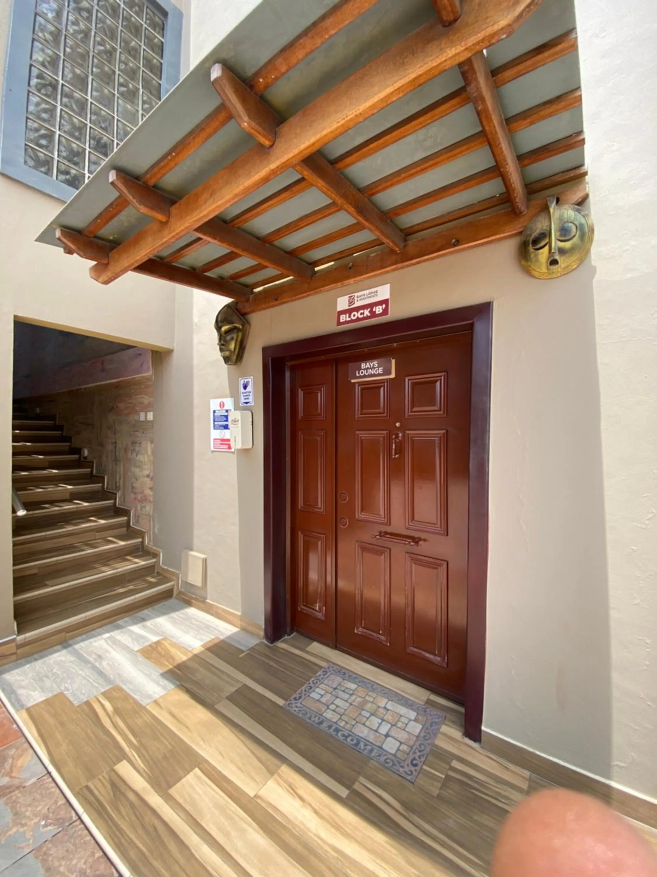 Facade/entrance in Bays Lodge, Accra