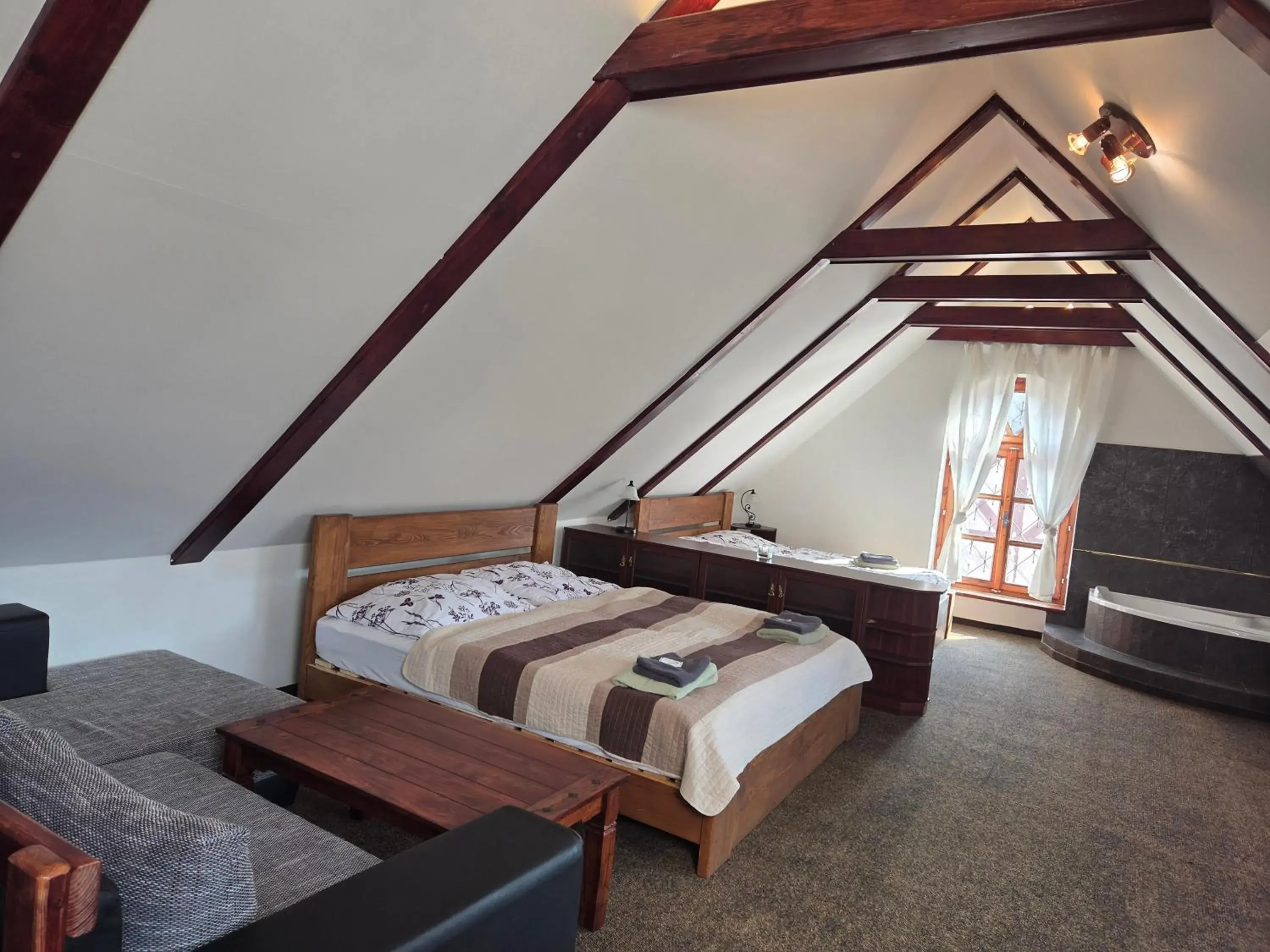 Suite with River View - Attic in Penzion - Restaurant U Zámku Suite with River View - Attic in Penzion - Restaurant U Zámku