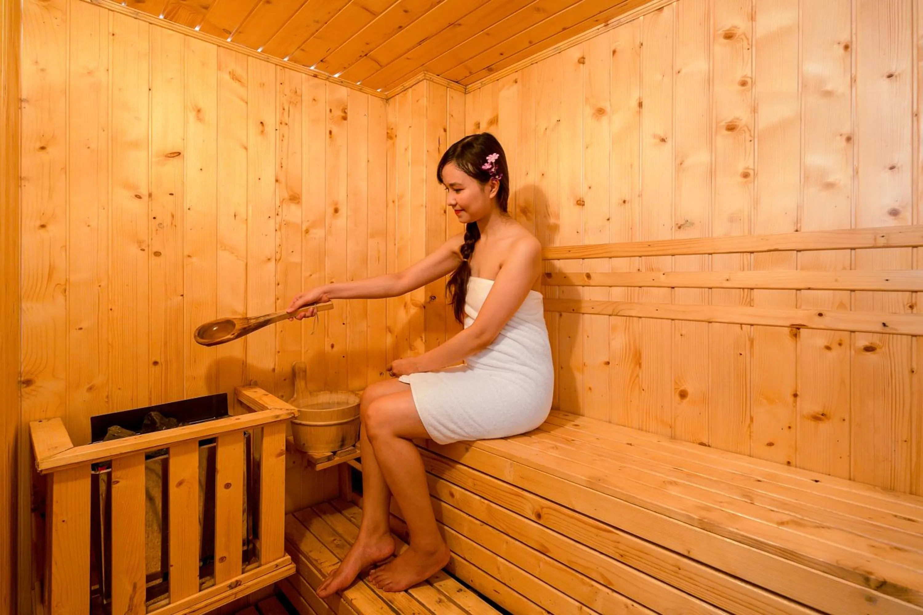 Sauna in Alani Sea View Hotel