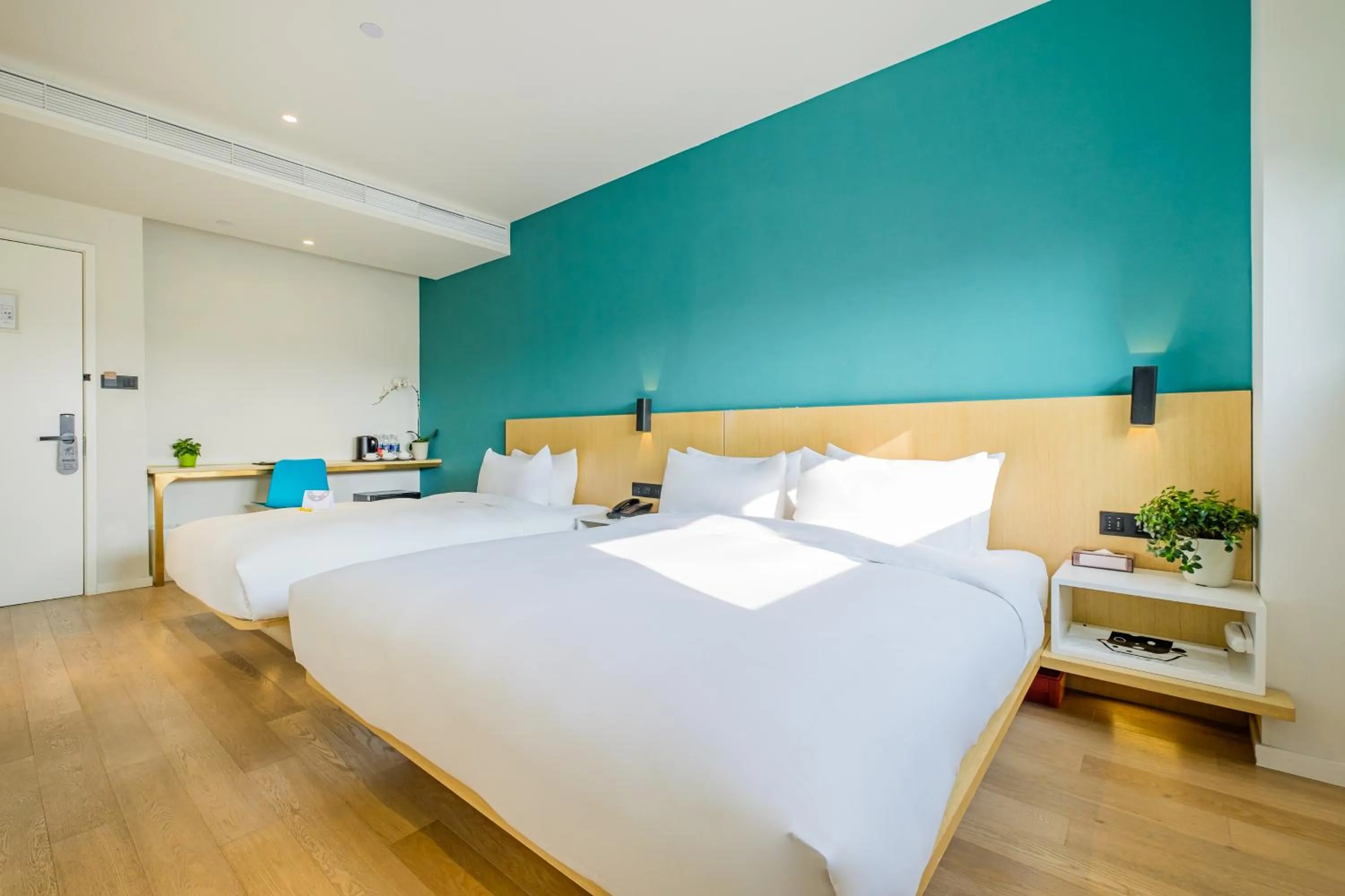 Bed in PACE HOTEL Suzhou Renmin Branch