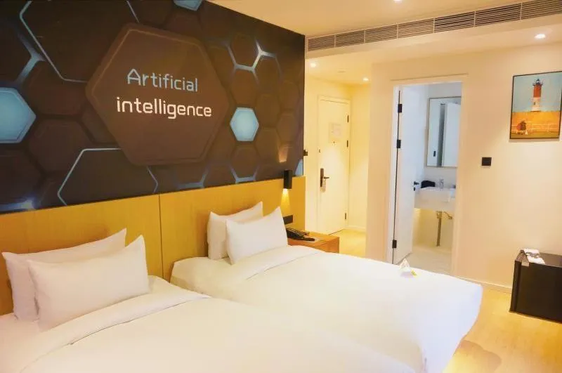 Bed in PACE HOTEL Suzhou Renmin Branch