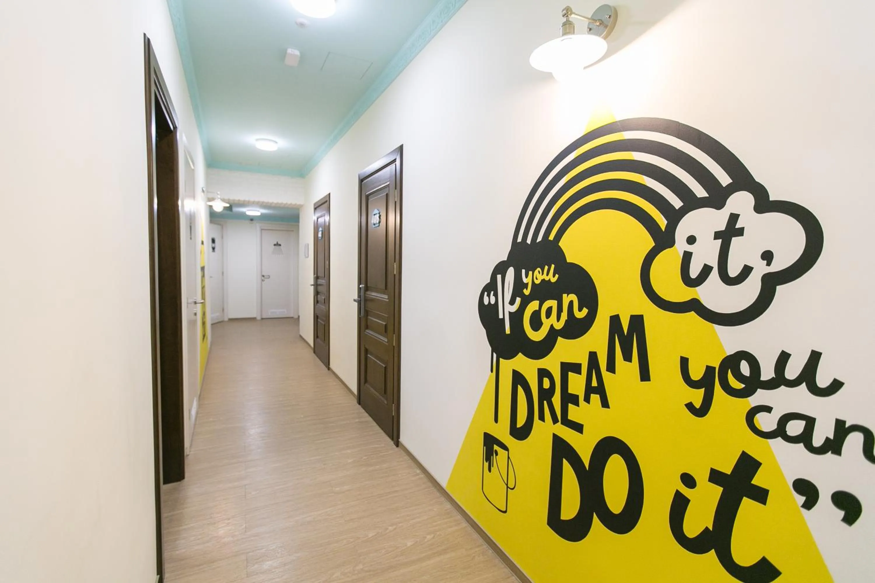 Decorative detail in DREAM Hostel Lviv