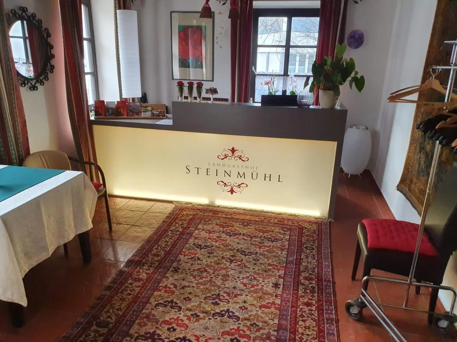 Lobby or reception in Landgasthof Steinmühl Hofbauer Frühstückspension und Campingplatz