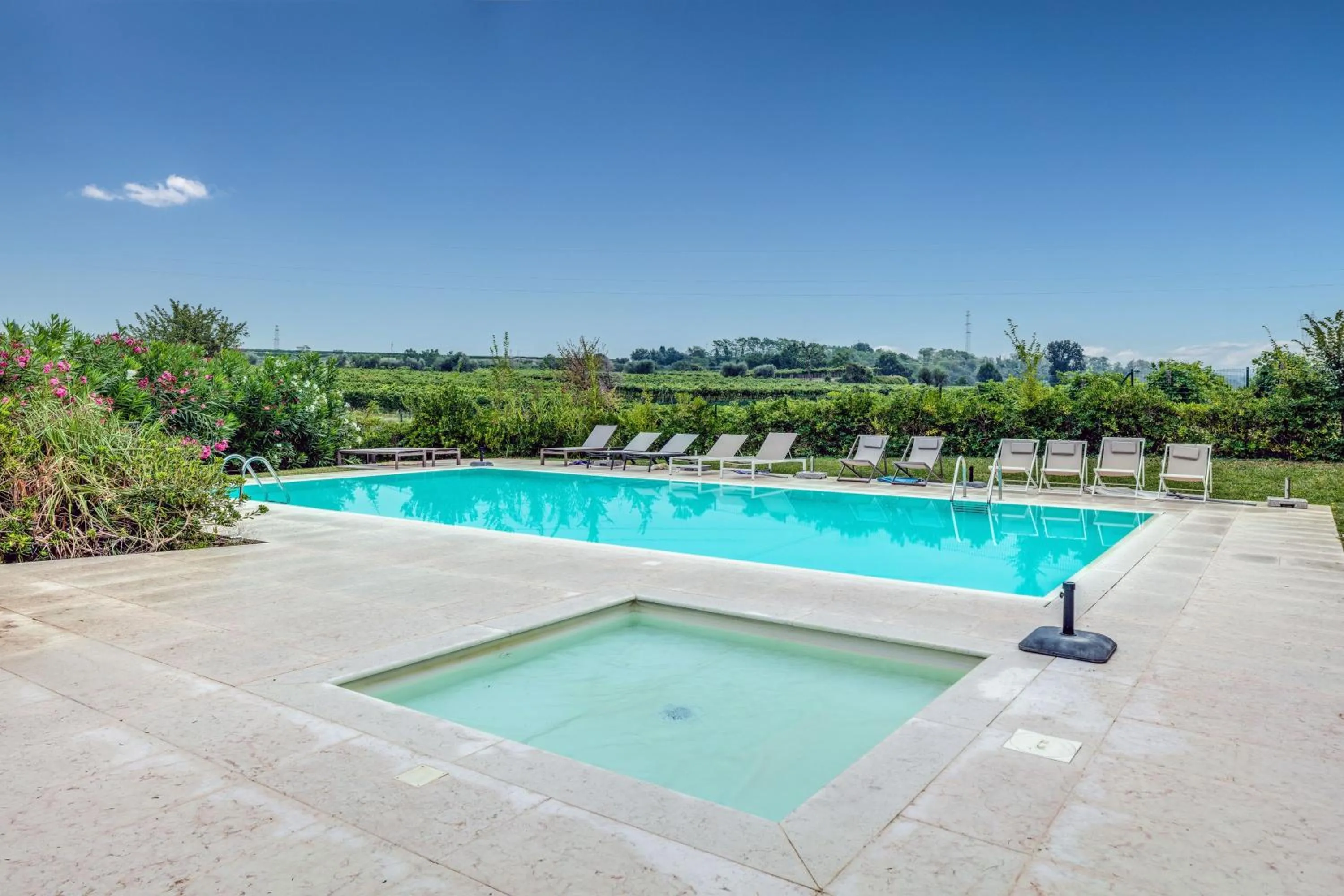 Pool view in Tenuta di Palú
