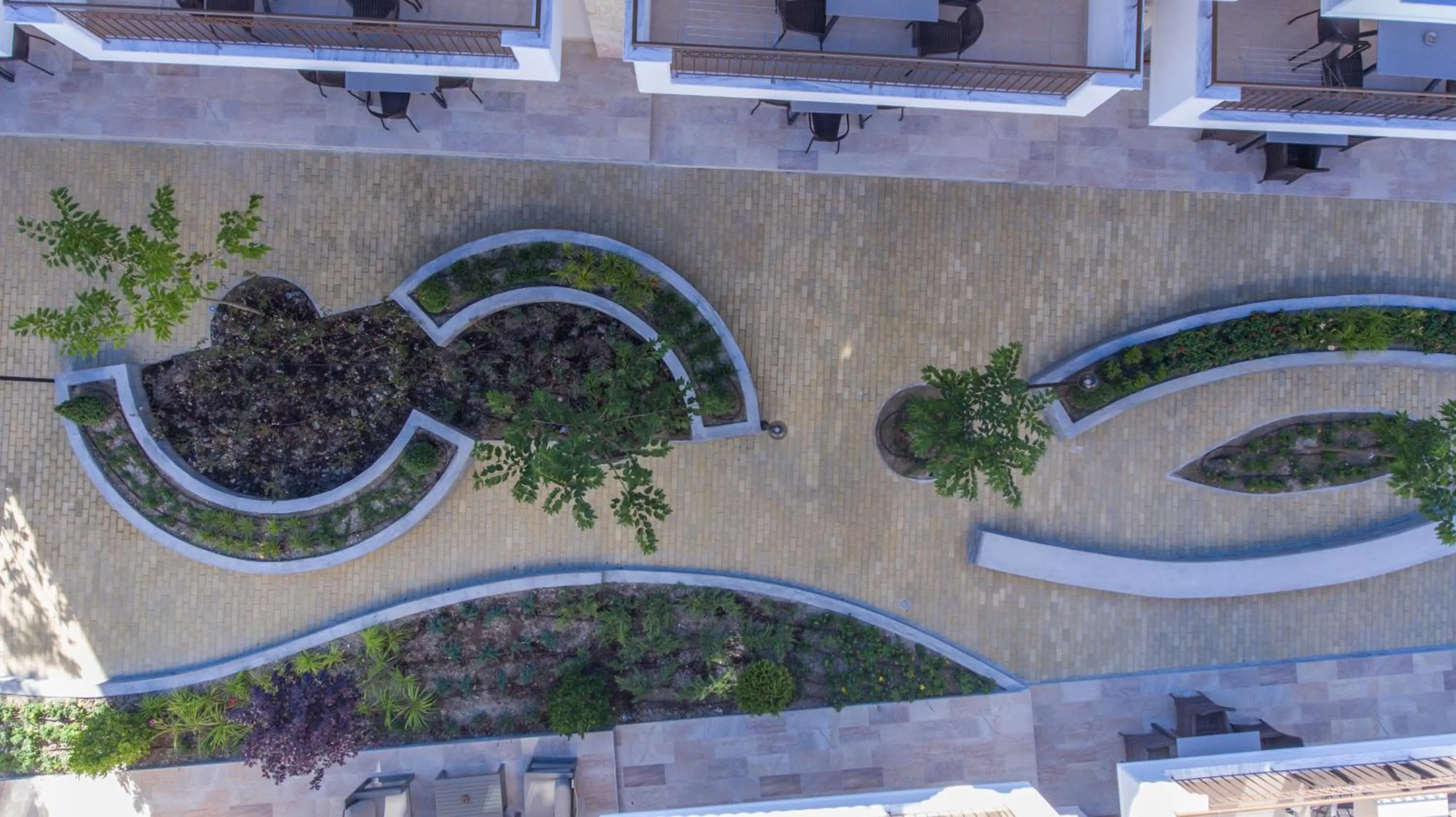 Bird's eye view in Apanemia by Flegra Hotels