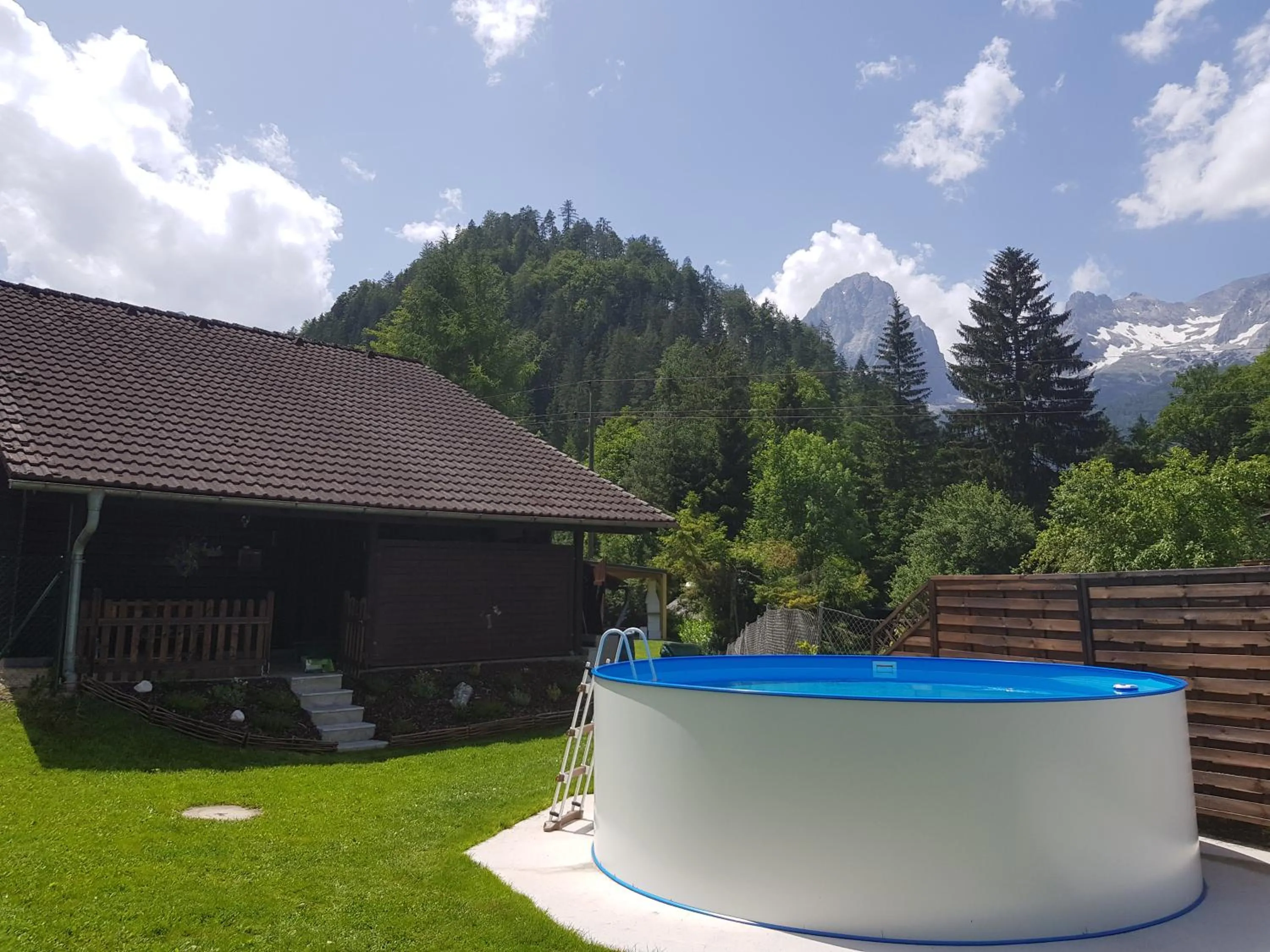 Swimming pool in Holzhaus in Hinterstoder