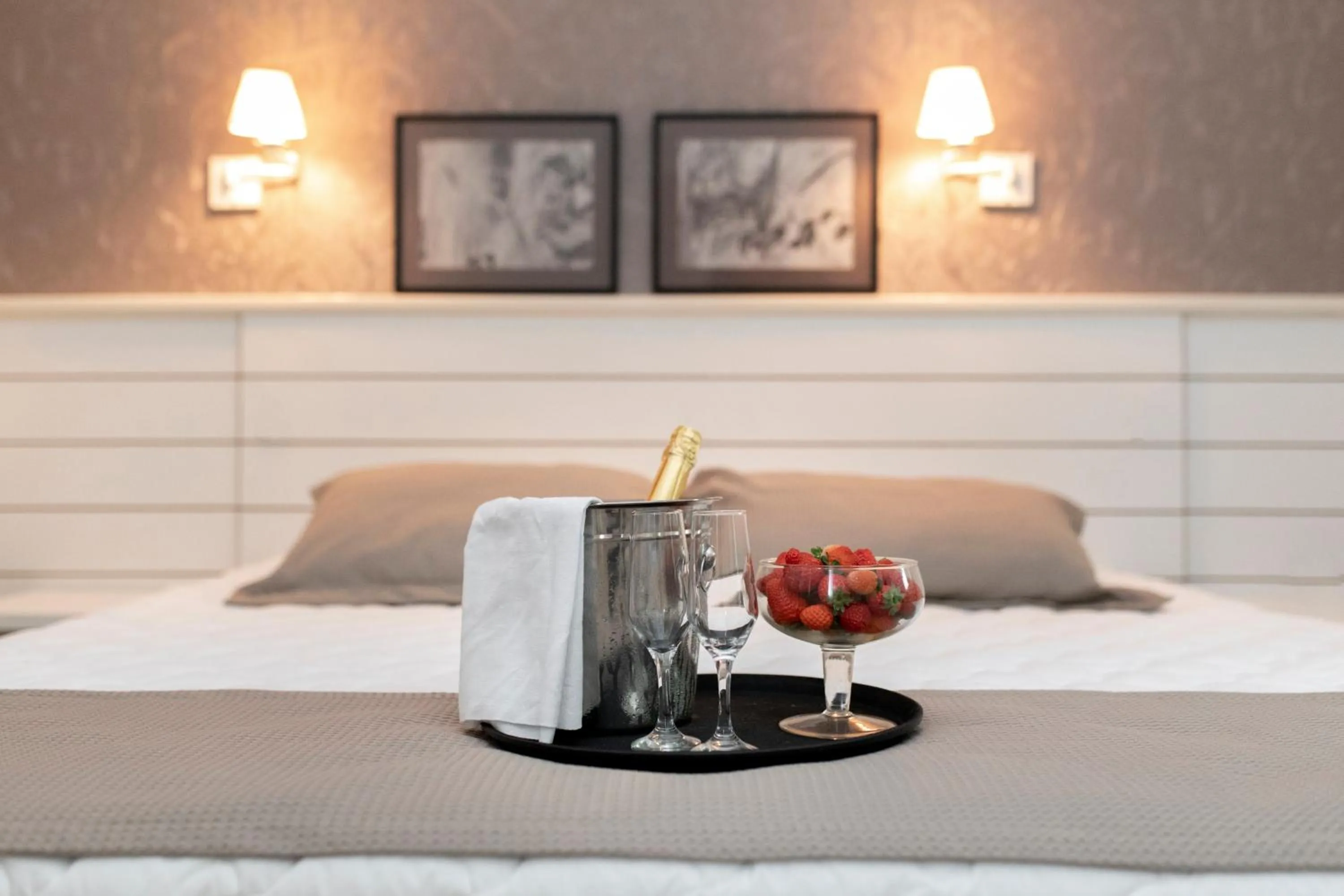 Bed in Hotel San Paolo