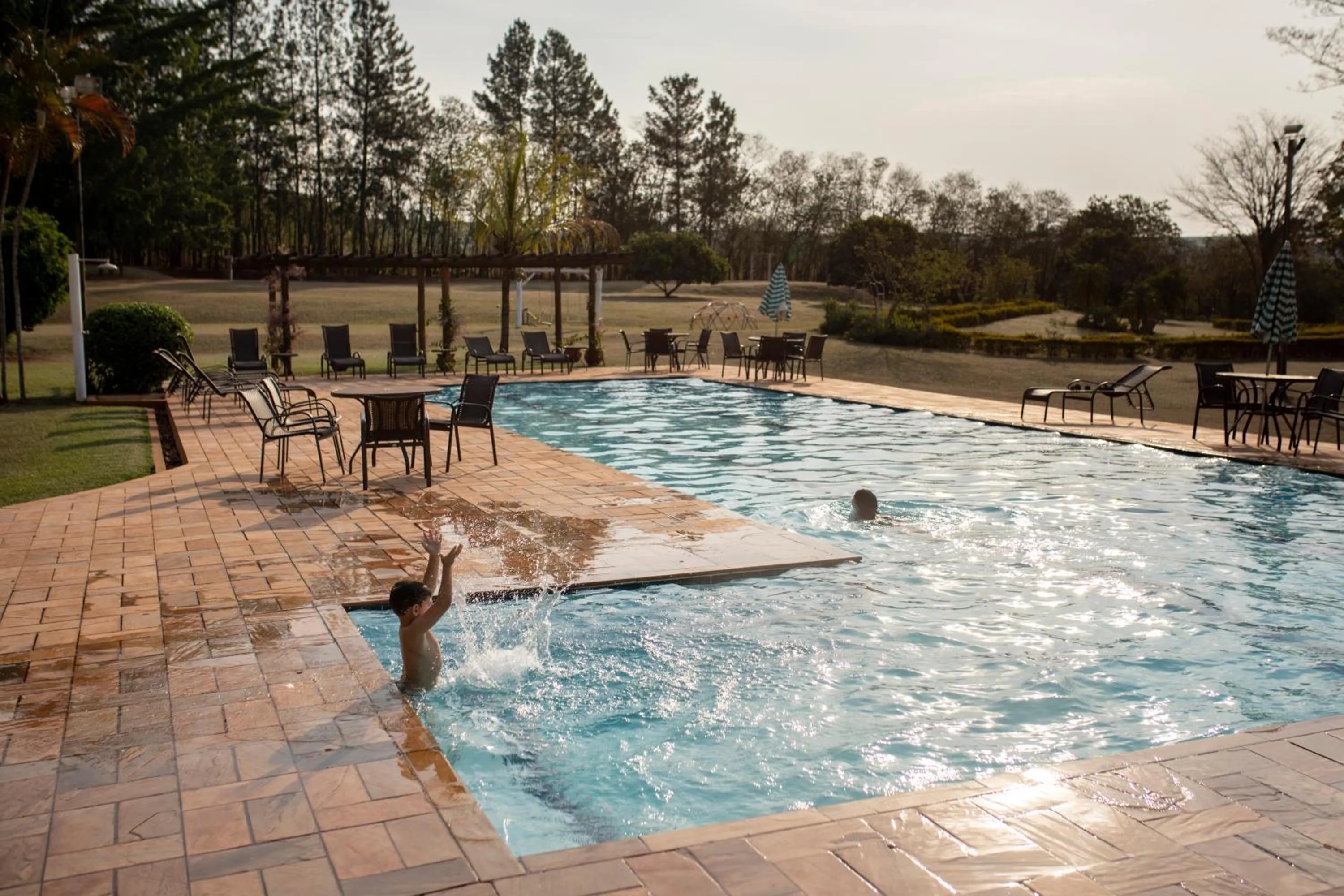 Pool view in Hotel San Paolo