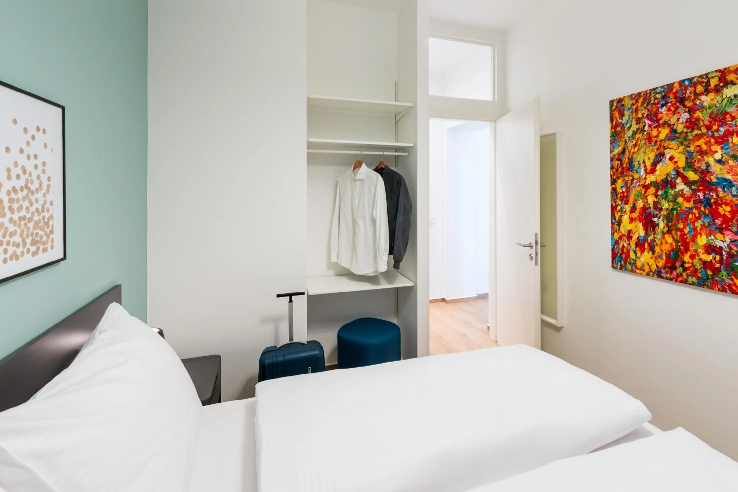 Bedroom, Bed in BENSIMON apartments Mitte - Moabit