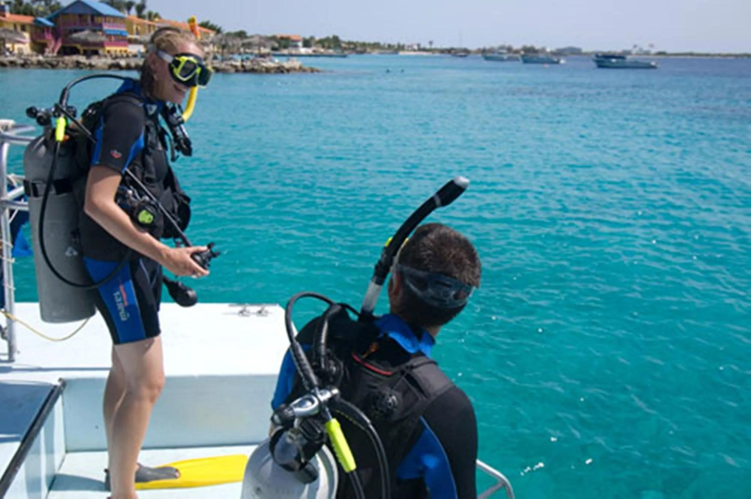 People in Divi Flamingo Beach Resort