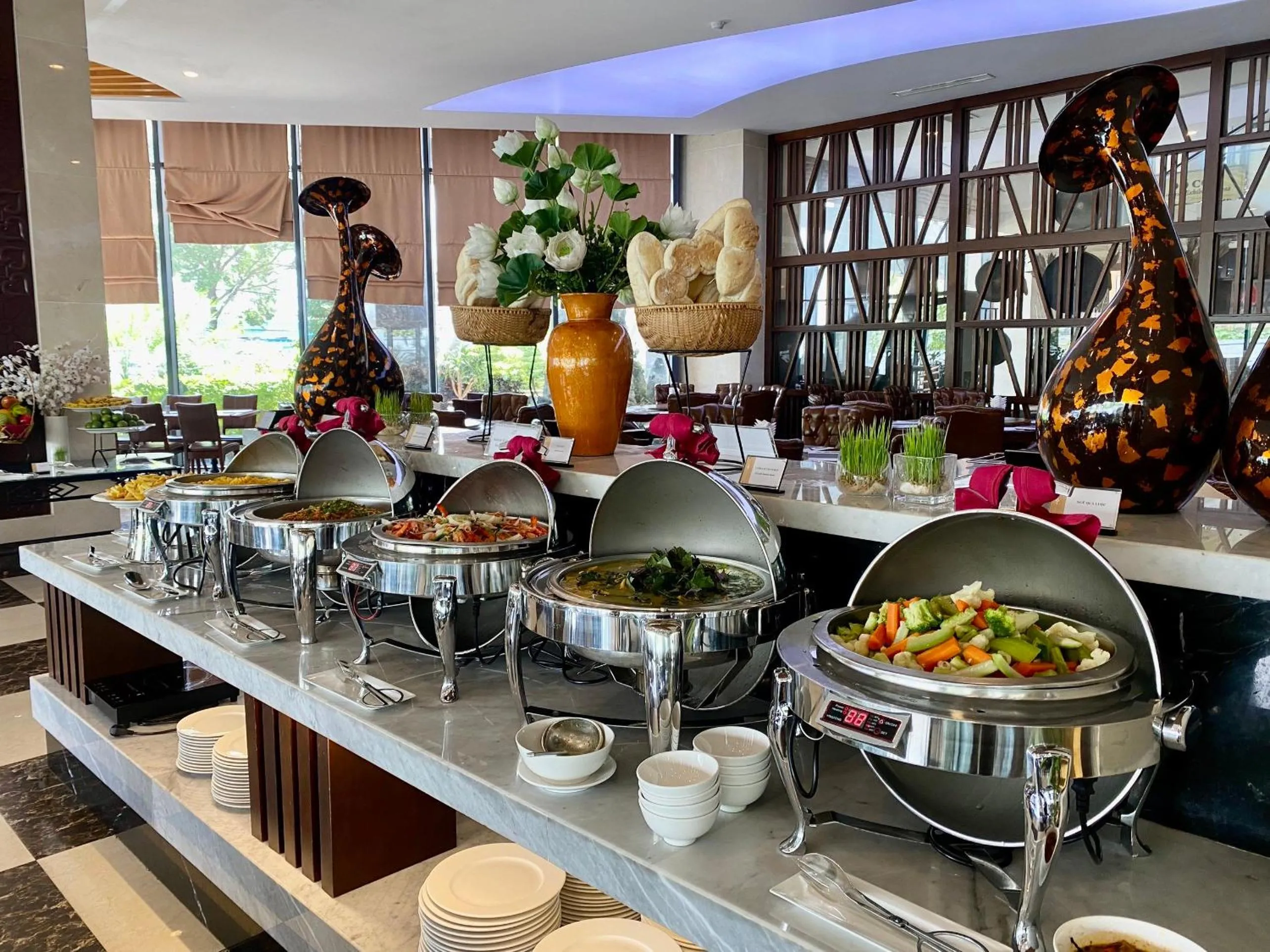 Breakfast in Muong Thanh Luxury Buon Ma Thuot Hotel