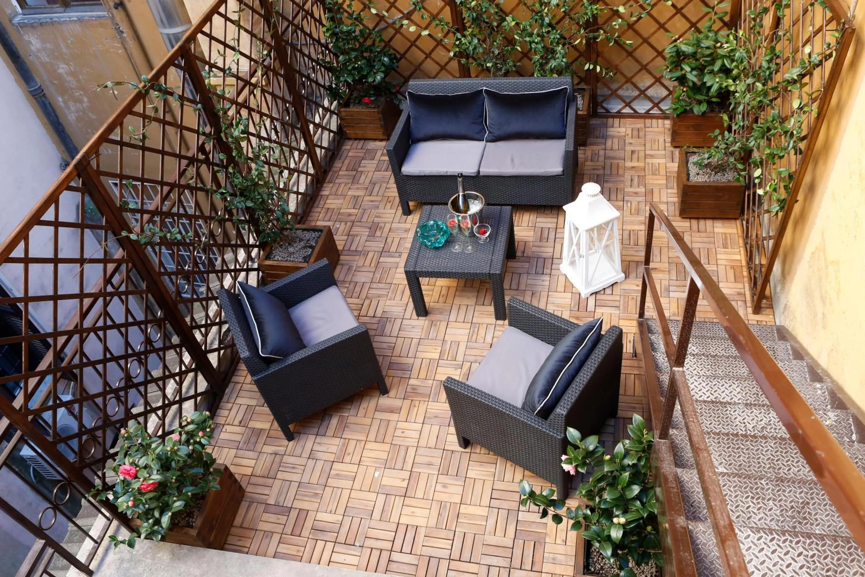 Balcony/Terrace in Saint B Boutique Hotel STB