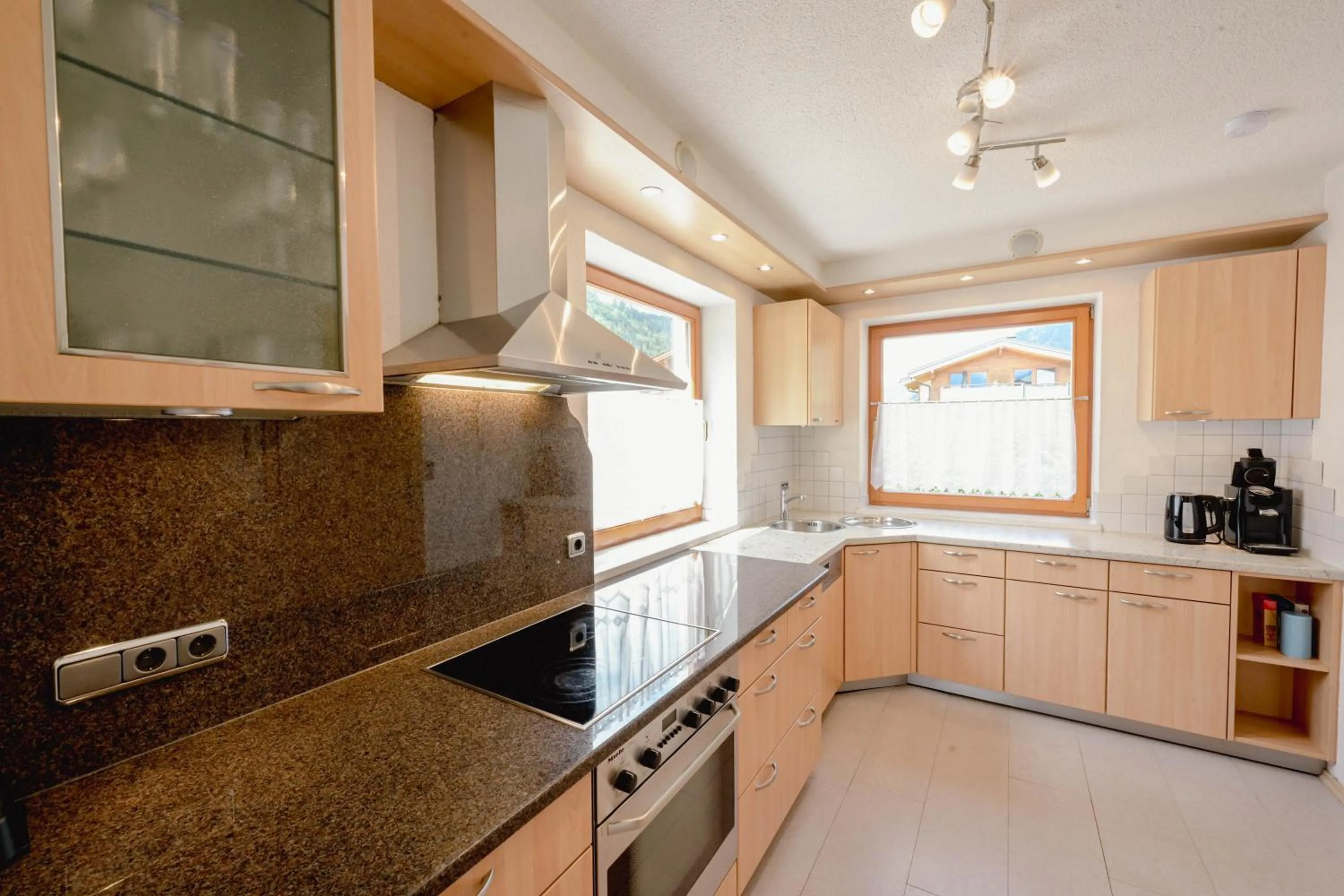 Kitchen or kitchenette in Ferienhaus Rauris