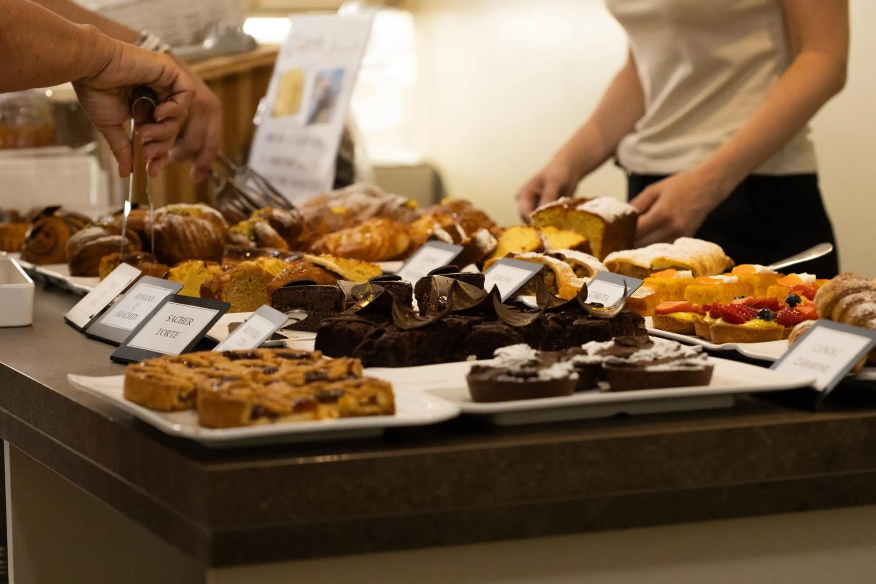 Buffet breakfast in California Pastry Hotel